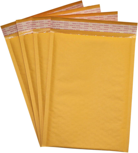 Secure Seal #6 12.5x19 Kraft Bubble Mailers Padded Shipping Envelopes (Pack of 50)