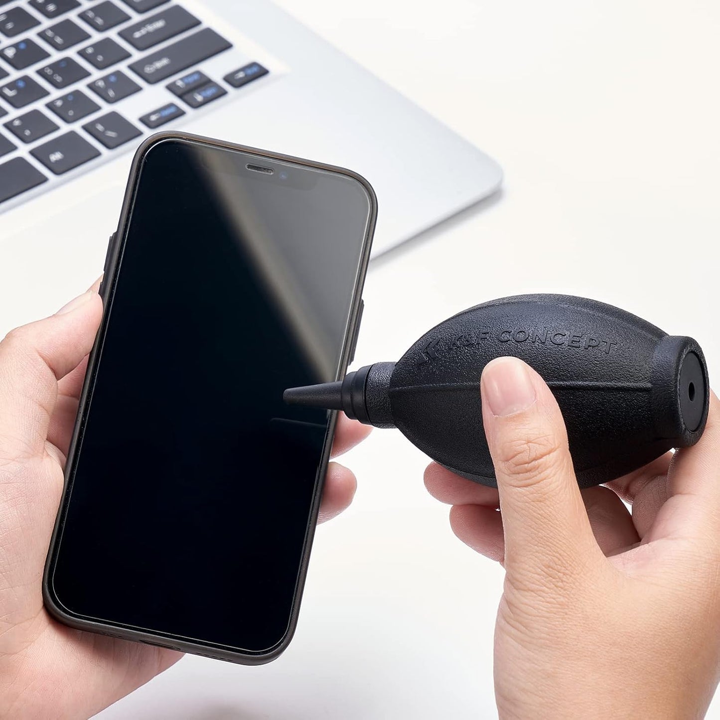 K&F CONCEPT Soft Tip Air Blower, Lens Blower for Digital, DSLR, SLR Cameras, Camera Lenses, Sensitive Electronics and Keyboards Telescope Filters, Rubber Bulb Air Pump Dust Blower