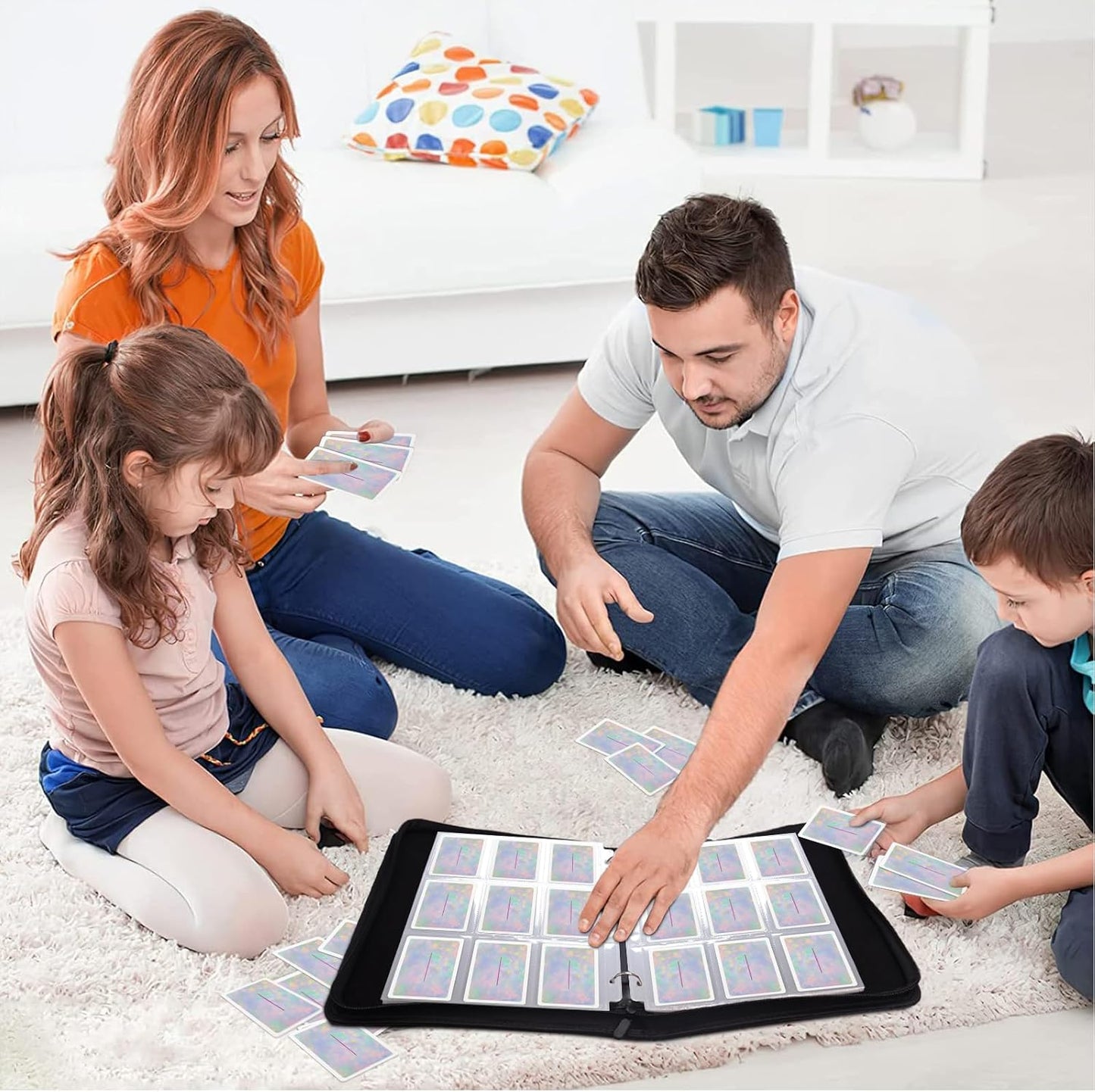 Card Binder 9 Pocket, Othran Trading Card Binder 900 Pockets Card Collection Binder with 50 Removable Sleeves for Trading/Sports/Game Cards