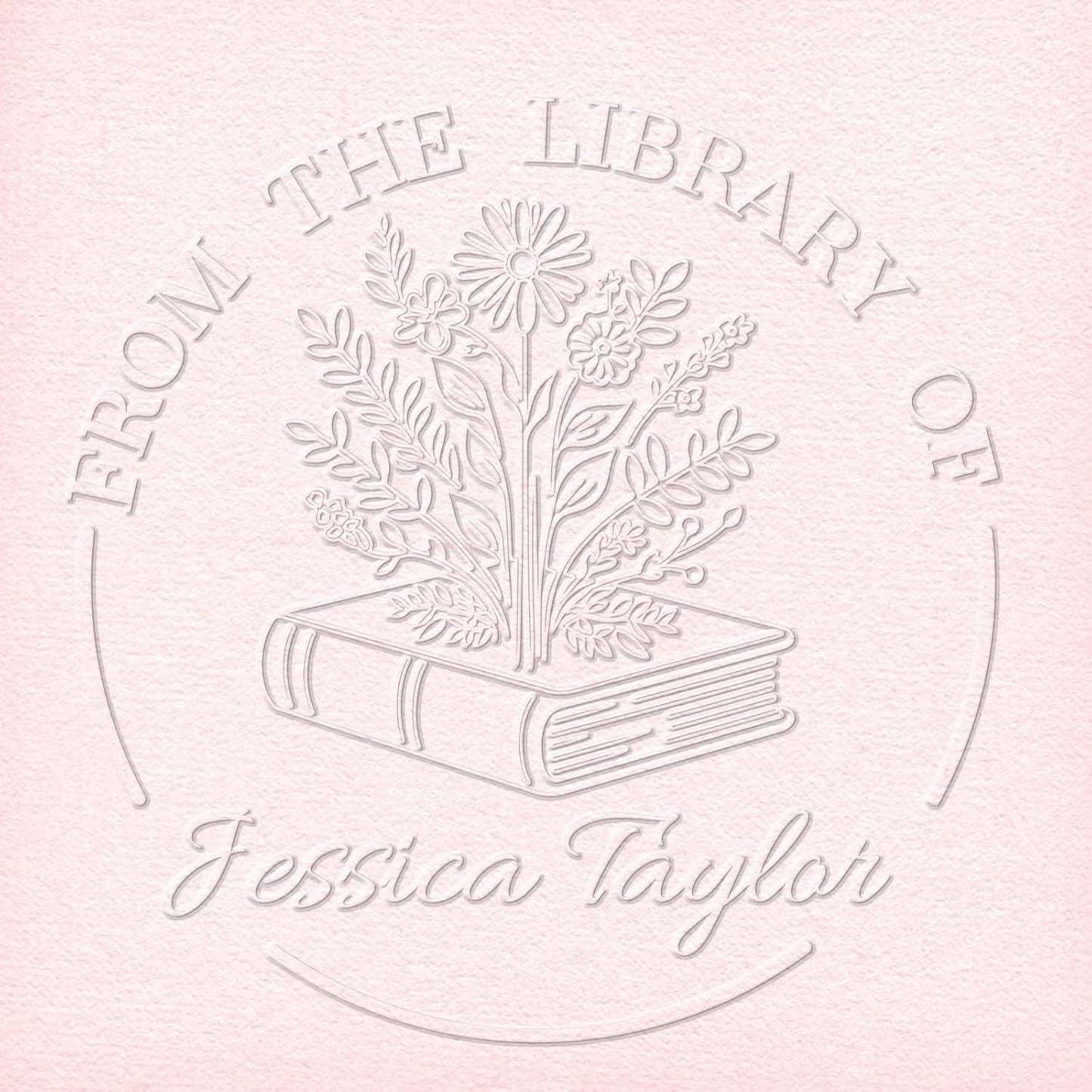 HDSD Custom Embosser - Personalized Book Embosser with Your Message or Design -Suitable for Wedding Invitations, Envelopes & Books (Christmas Patterns)