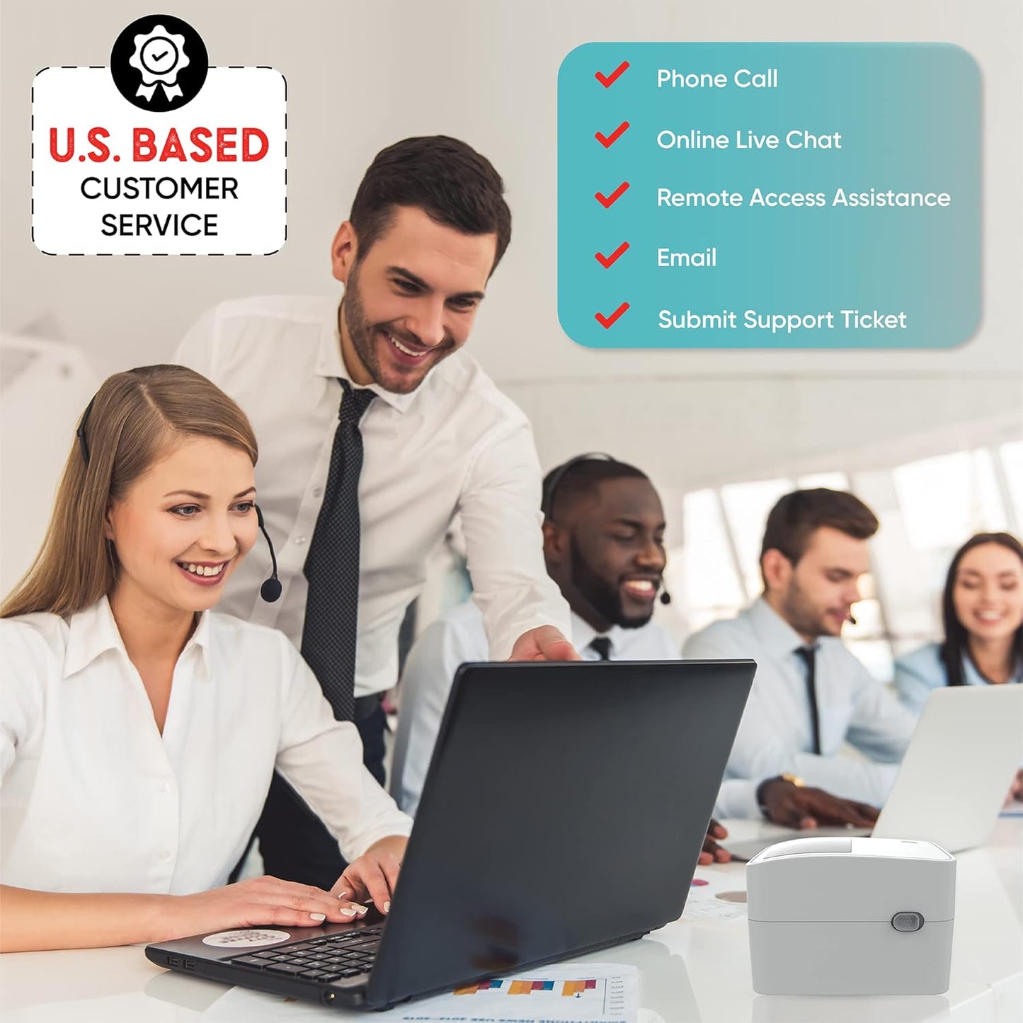 2054K-LAN (Upgrade of 2054A-LAN) Ethernet Network Shipping Label Printer for Windows Mac Chromebook Android Support Amazon Ebay Etsy ShipStation UPS USPS FedEx, 4x6 Direct Thermal