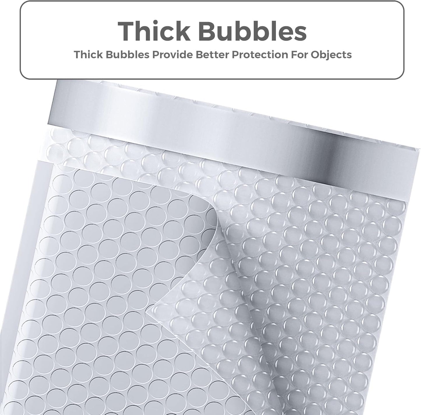 Metronic 6000 Pack Bubble Mailer 8.5x12 Inch White,Usable Size 8.5x11" Waterproof Padded Envelopes,Self-Seal Modern Bubble Mailers Cushioning for Shipping,Jewelry Makeup Supplies, Packaging Bulk