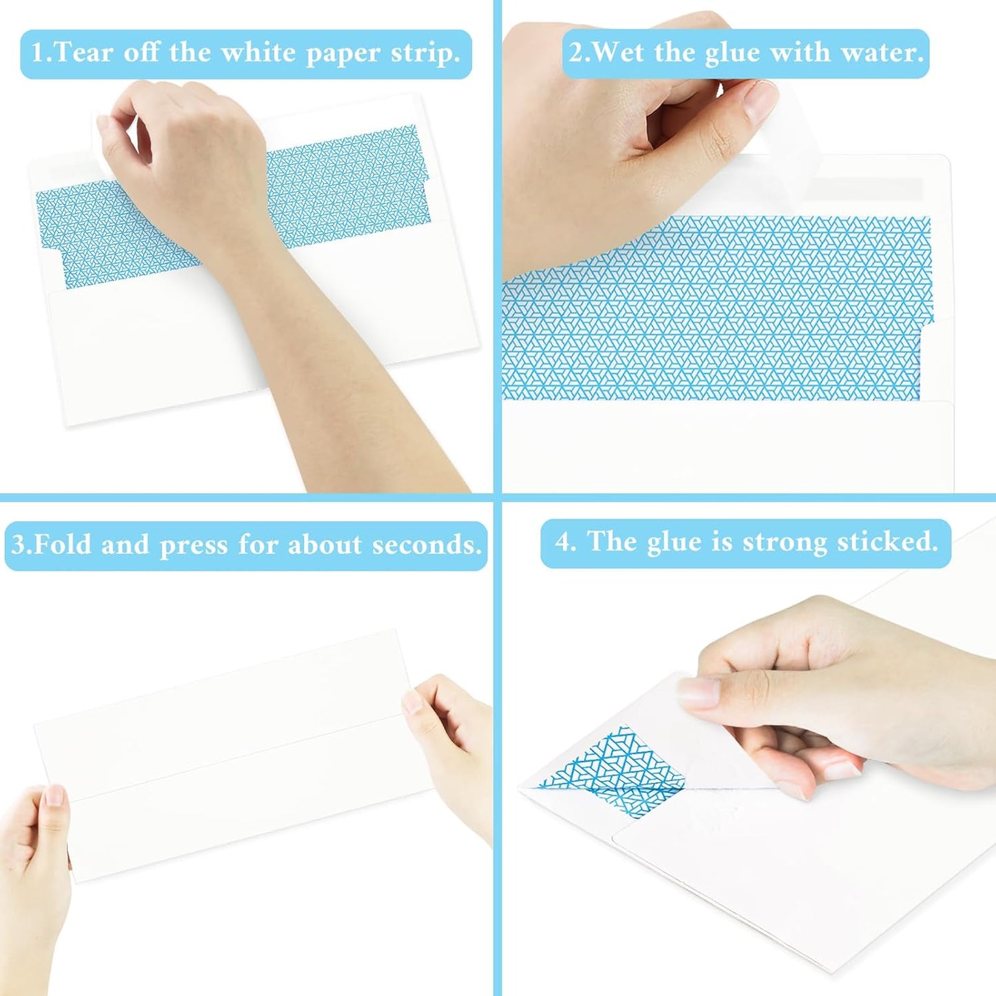 200 Pack #10 Business Envelopes, White Standard Envelopes Self Seal, Letter Size Business Mailing Envelopes for Checks Letters Invoices Statements Birthday Graduation Wedding,4 1/8 x 9 1/2 Inch