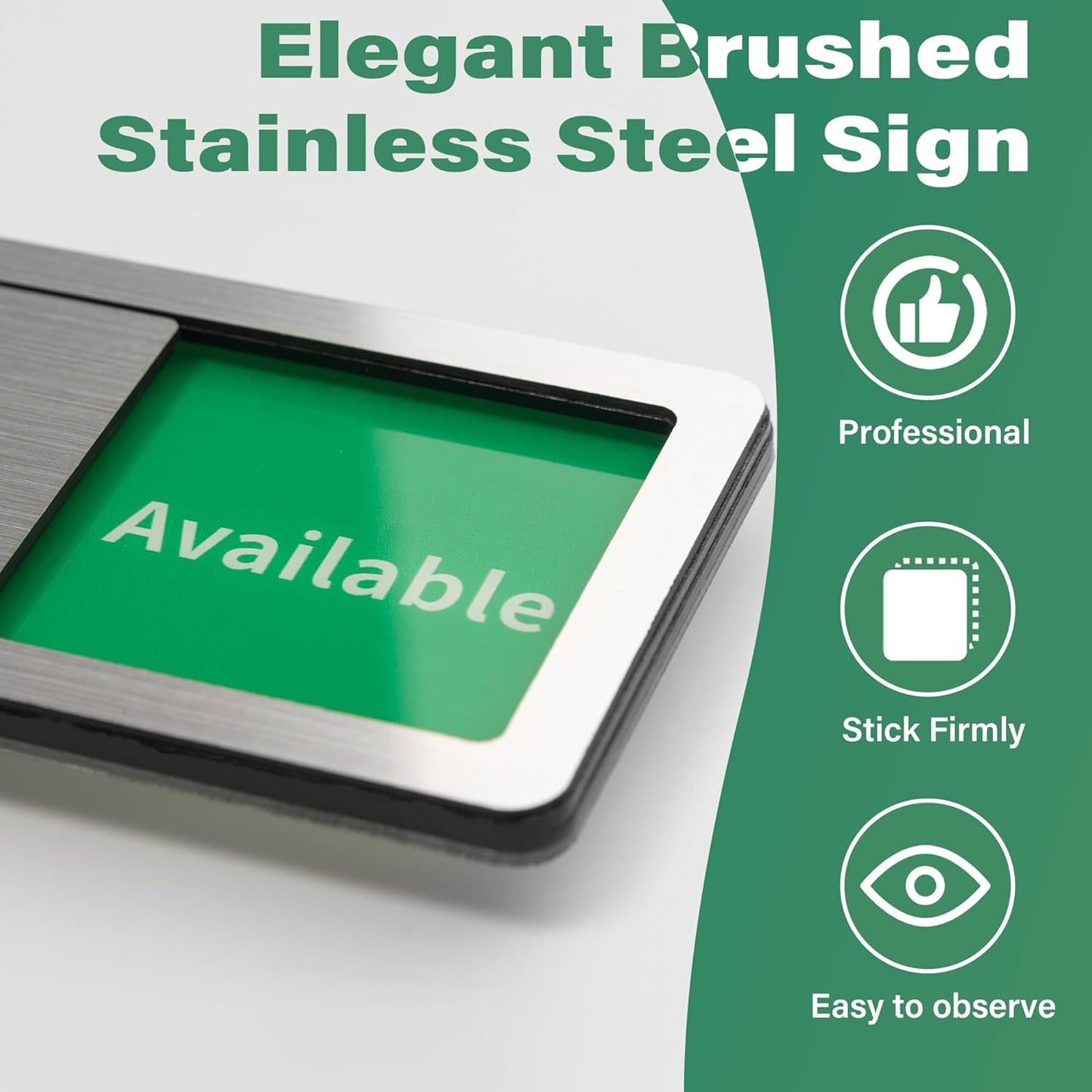 Treatment Room Door Sign,Do Not Disturb- In Use/Available Slider Sign for Wellness & Health Centers Business Vacant Occupied Privacy Spa Door