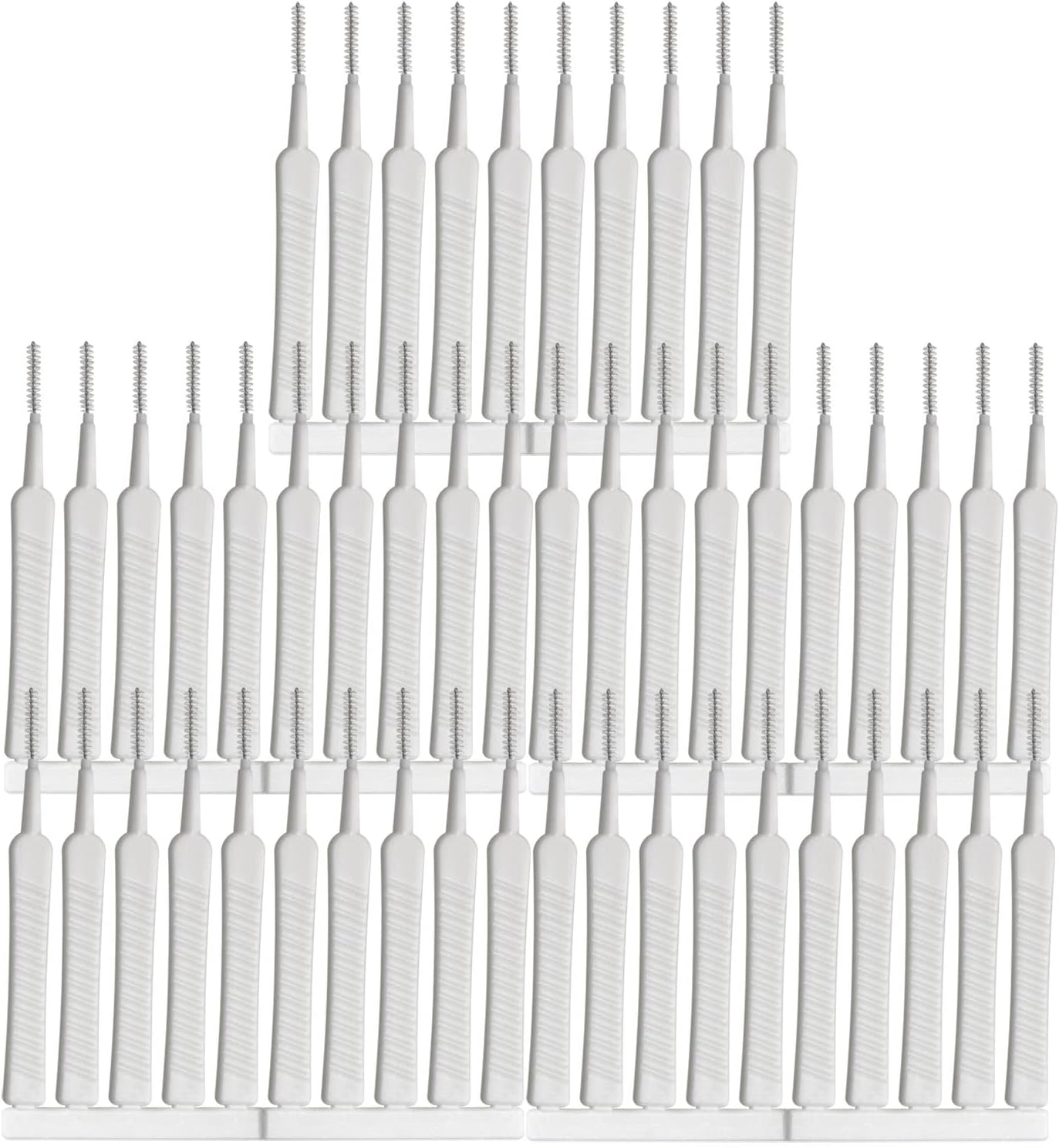 MEETOOT 50pcs Multifunctional Mobile Phone Charging Port Cleaning Brush 65mm Dust Shower Hole Cleaning Mini Brush Bendable Mini Soft Round Brushes