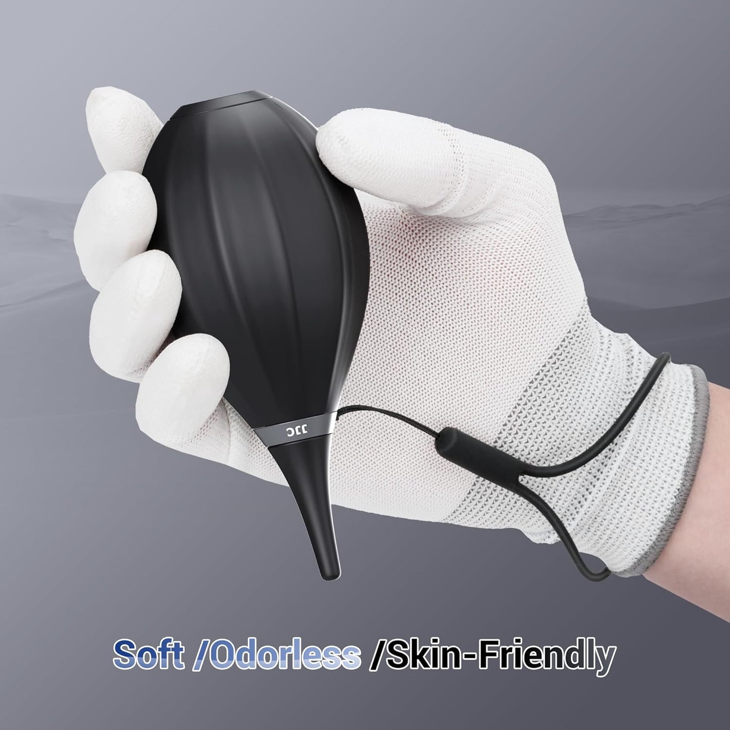 [Upgraded Version] Soft Tip Silicone Camera Dust Blower Lens Air Blower with Cleaning Cloth,Camera Lens Cleaner Air Blower for Sensor LCD Keyboards Alcohol Ink Printing,Dust Blower Replace Canned Air