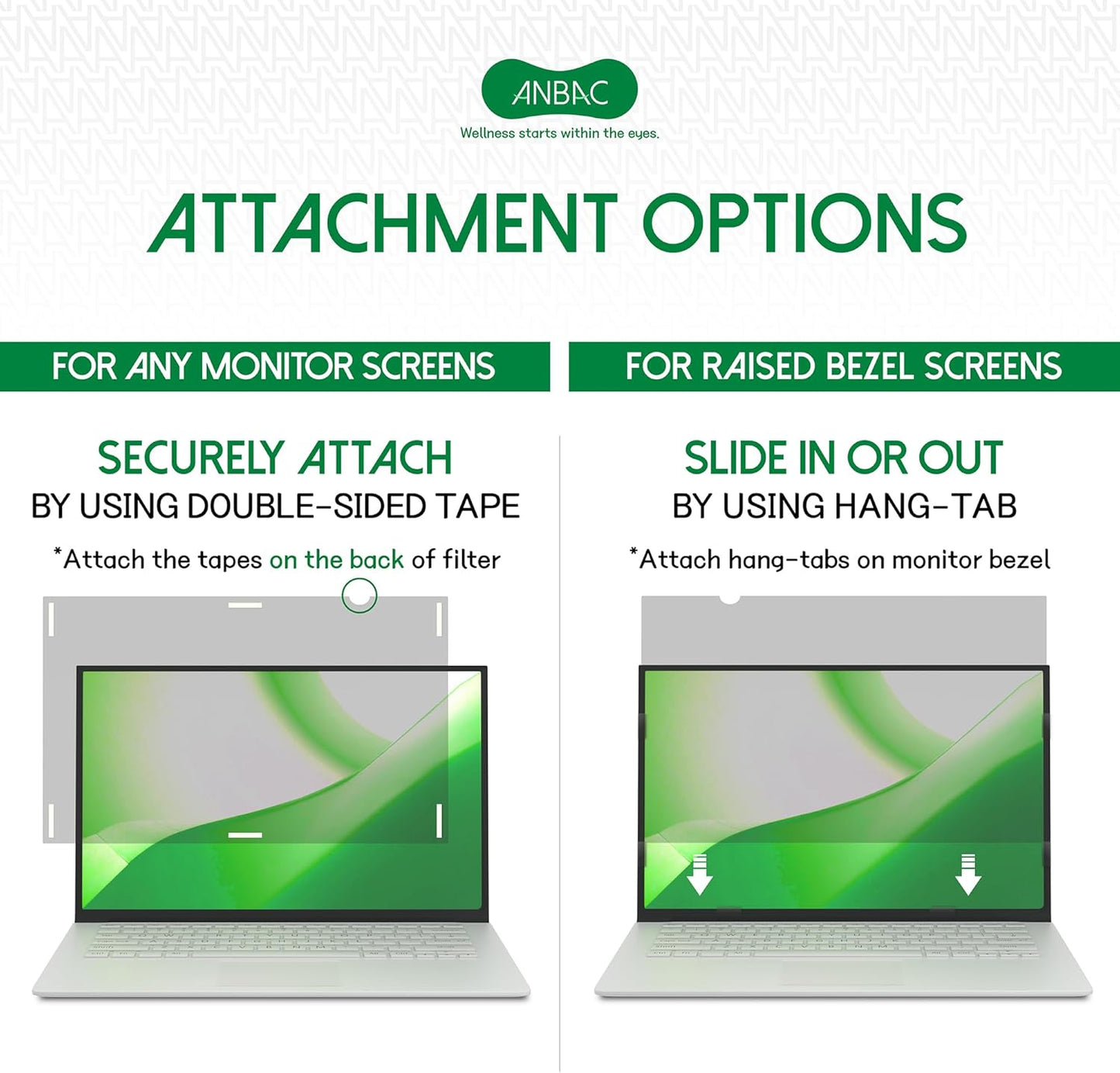 17 Inch Laptop Privacy Screen Shield for 16:10 Wide Display - Anti Glare Computer Privacy Screen Cover/Blue Light Blocking Screen Protector/Scratch Resistant UV Filter/Attachment Type