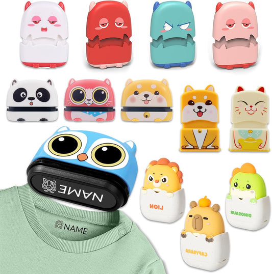 Personalized Name Stamp for Clothing Kids Waterproof Childrens Name Stamp for Clothes Stamp for Children (Single Color)