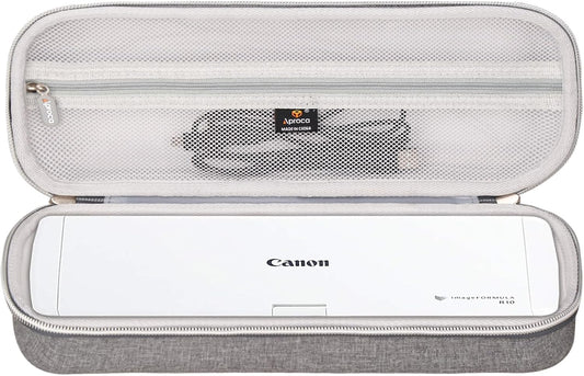 Aproca Grey Portable Hard Storage Case, for Canon ImageFORMULA R10 / ImageFORMULA P-215II Portable Document Scanner
