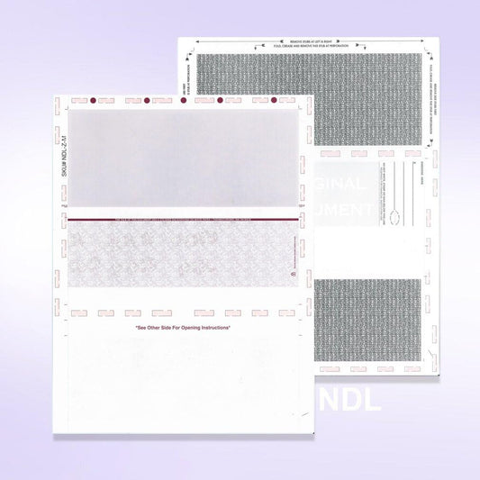 Pressure Seal Self Mailer Checks (Maroon-1000)