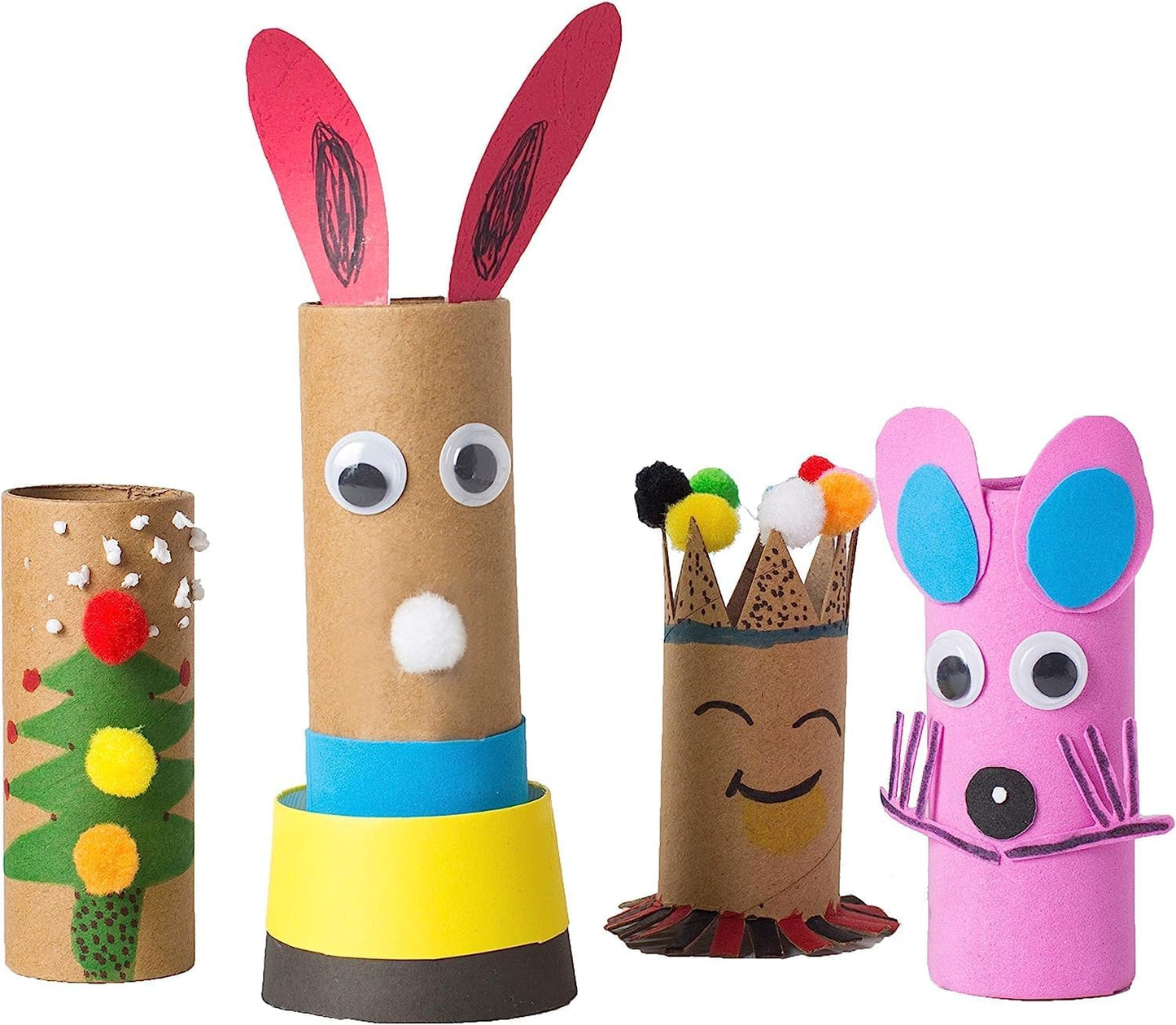 60 Pack Thick Cardboard Tubes for Crafts - Bulk Craft Rolls - Round Cardboard Tubes - Toilet Paper Rolls Crafts - Craft Tubes - Paper Tube for Arts & Crafts - 1.57 x 3.9 Inches - White