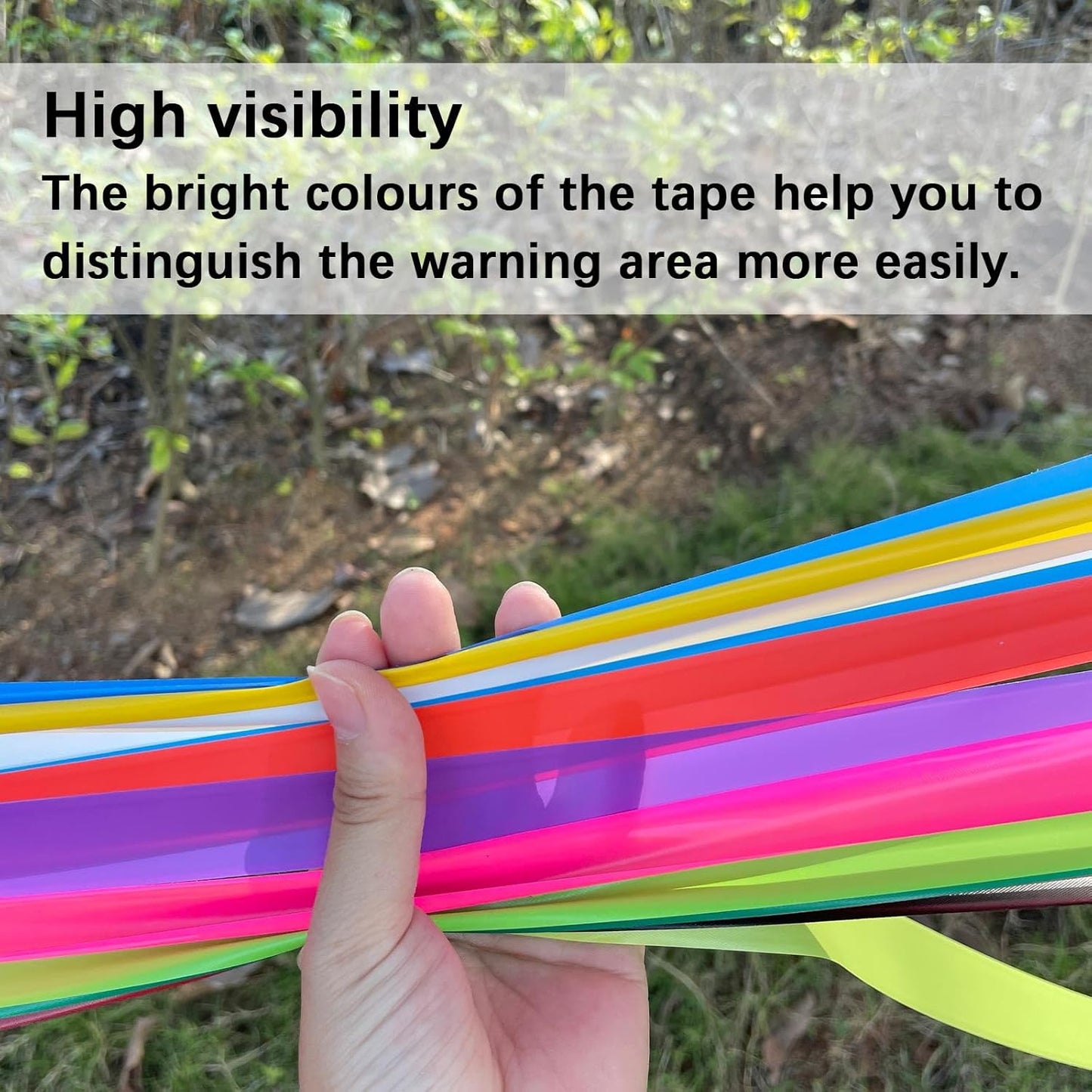 4 Pack Orange-Red Flagging Tape, Non-Adhesive Plastic Ribbon Neon Marking Roll, 1"*800ft, Marking Tape for Tree Marking, Hunting, Boundaries and Hazardous Areas,Trail Marking