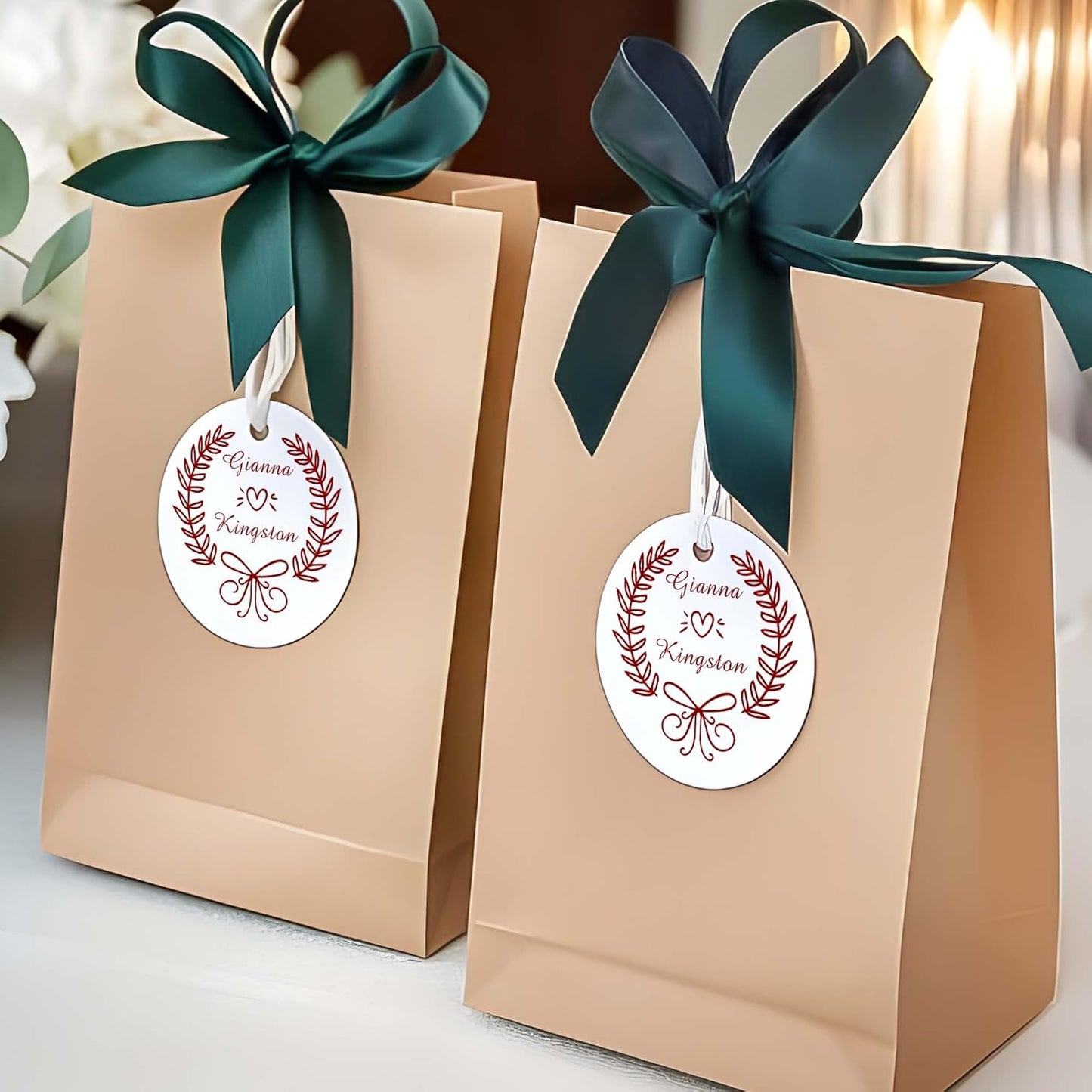 Personalized Wedding Embosser Stamp， Custom Book Business Card Paper Document Notebook, Self Inking Stamp，Book Lover Gifts，Christmas Gifts (Style14)