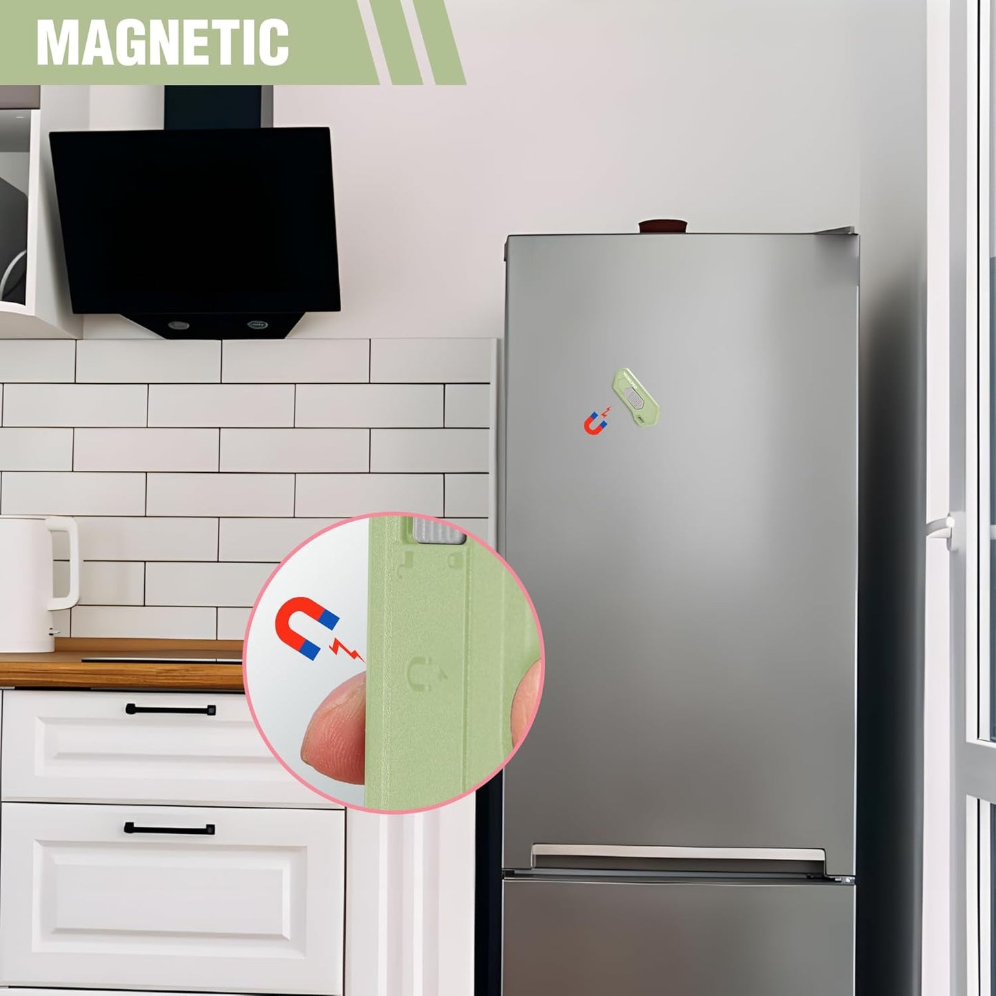 WORKPRO Ceramic Small Safety Box Cutter, Automatic Rebound Mini Letter Opener, Quick Change Retractable Blade Razor Knife, with Extra Blades