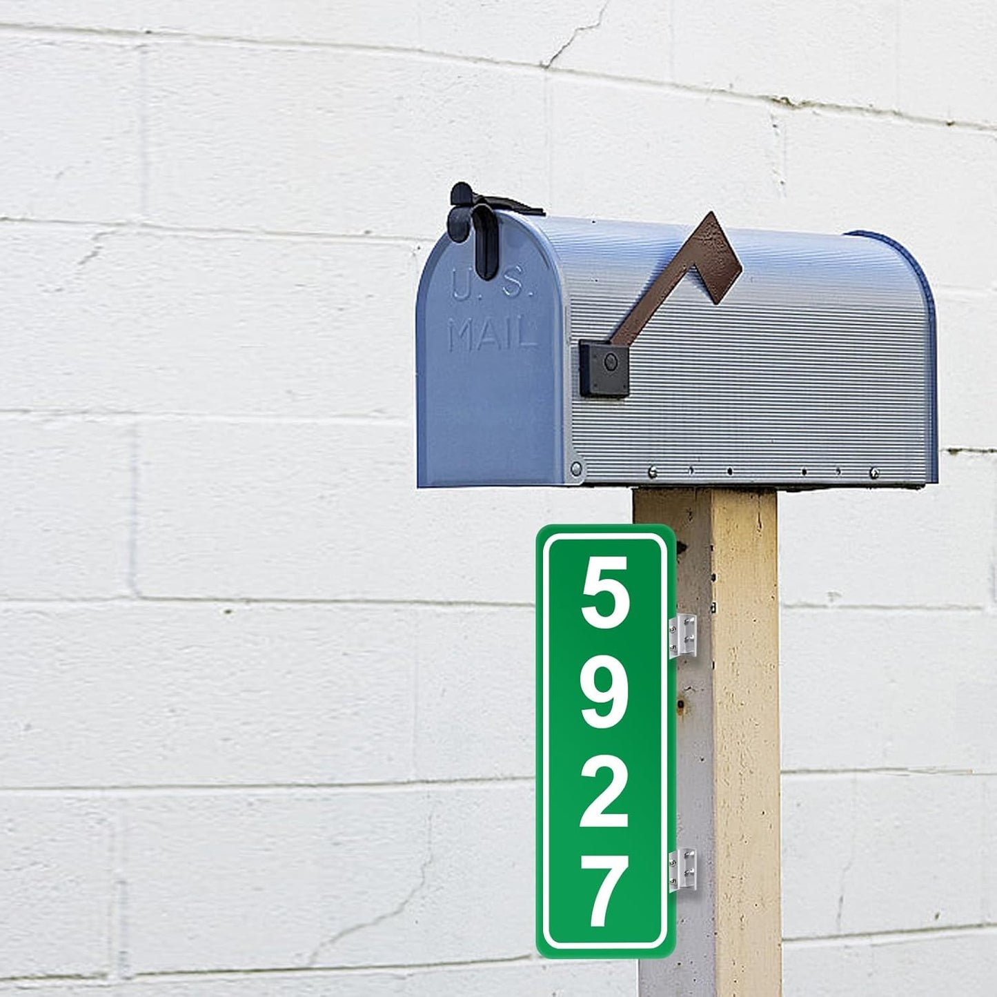 Aluminum Corridor Sign Holder, 10 Pack Direct Sign Mount Bracket, Design for Restroom, Conference Room Classic Silver Signs - 2" Length, 1/8" Substrate - Easy to Install