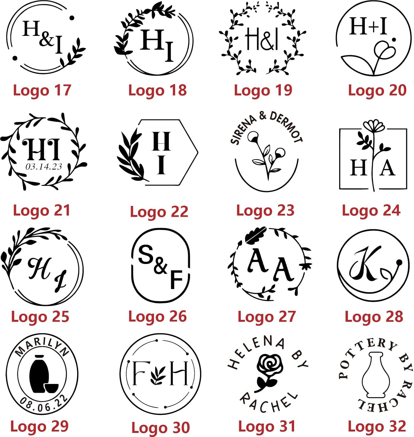 KAINSY Custom Pottery Stamp, Personalized Letter Stamp for Clay with Own Design, Create Unique Imprints in Pottery, Potters Gift, Polymer Clay Tools (2.5Inches)