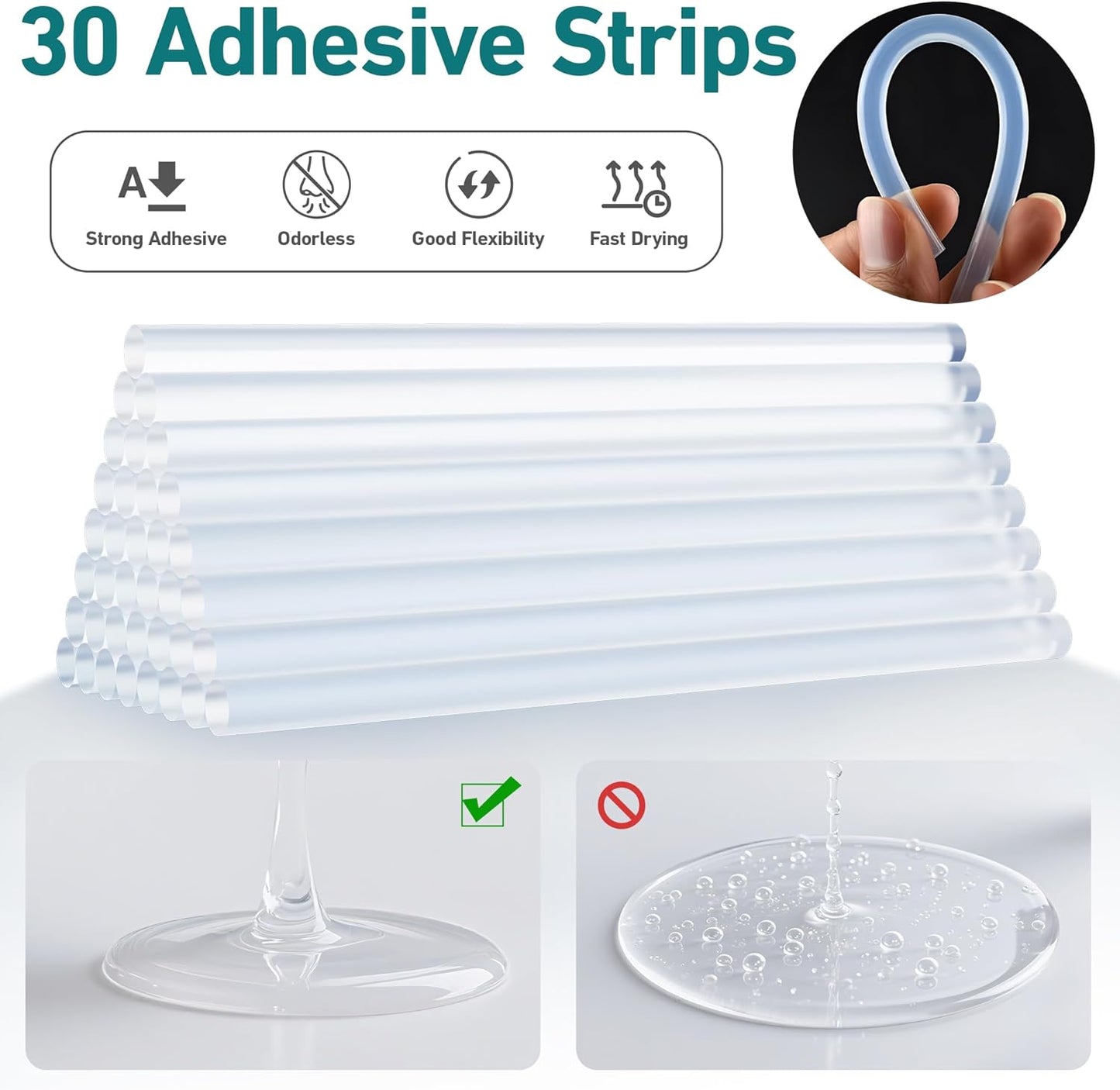 110V/20W Hot Glue Gun with 30 Glue Sticks Set,Lightweight Craft Gun for DIY,Home Repairs and Kids' School Projects