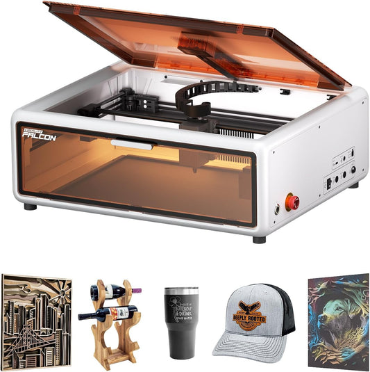 CREALITY FALCON A1 10W Laser Engraver, 80W Enclosed Laser Cutter and Engraver Machine with Air Assist, Smart Camera Positioning, 600mm/s Speed, Smart Material Recognition, Ideal for Wood & Metal