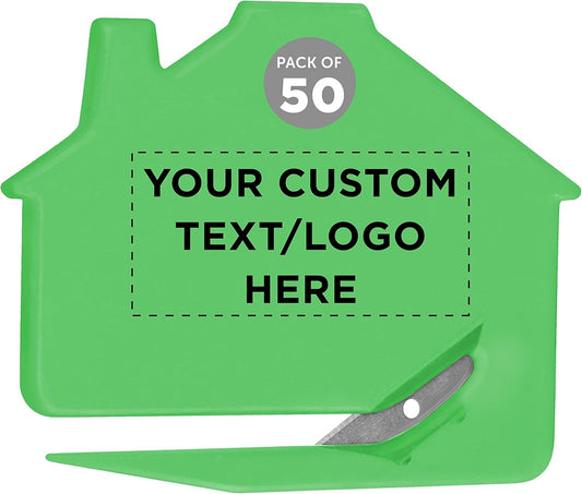 Custom House Letter Openers Set of 50, Personalized Bulk Pack - Perfect for Home or Office - TGreen