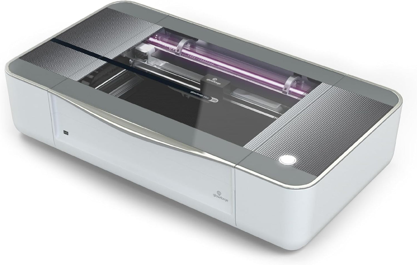 Glowforge Plus HD Laser Cutter and Engraver Machine with 40W CO2 Laser - Ultimate Power Laser Engraver with Liquid Cooling for Fast Laser Engraving on Wood, Leather, Metal, and Stone