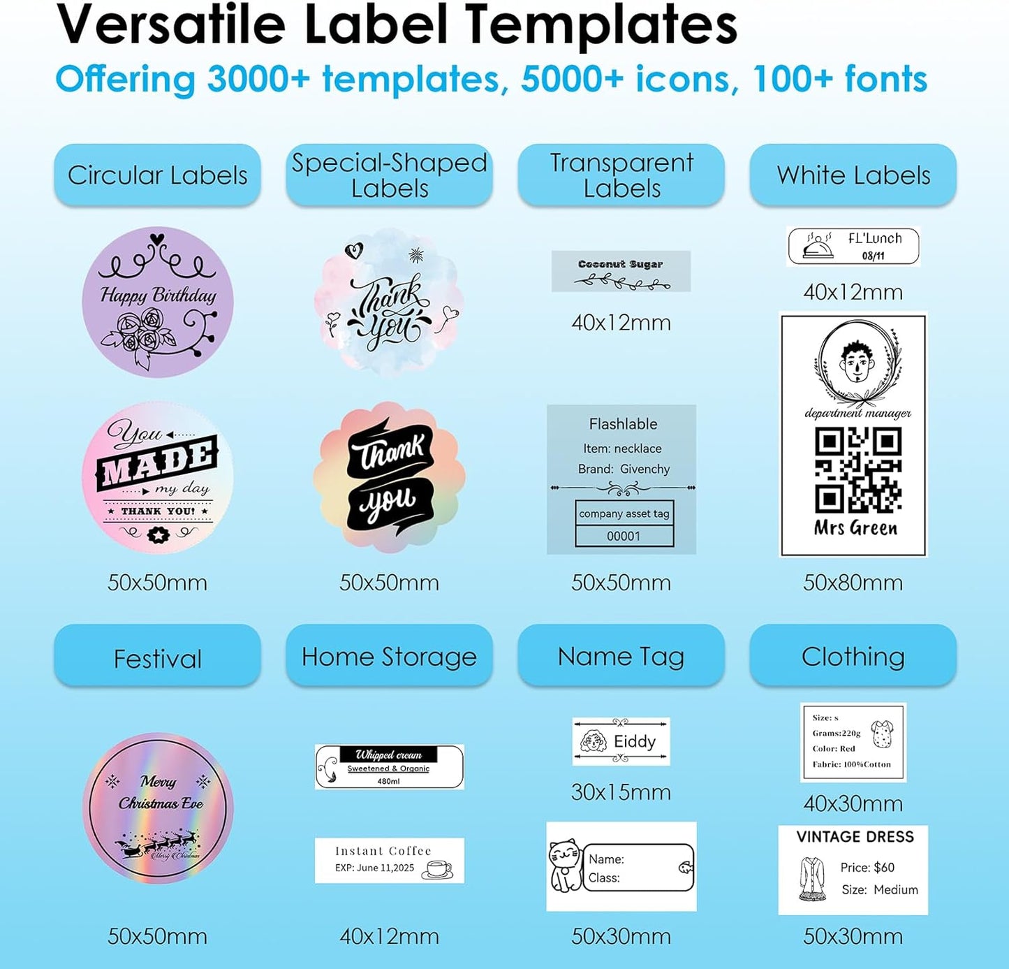 2-inch Label Maker Machine with Tape, Portable Thermal Sticker Maker with 230 Labels, Wireless App & Bluetooth Connectivity for Home,Office,Business & School - Compact Label Machine, Pink