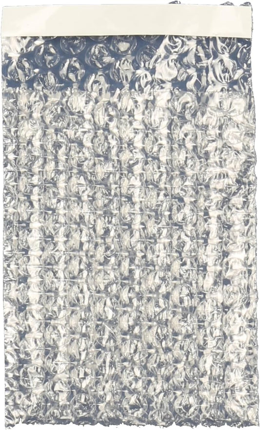 The Boxery 4x5.5" Clear Self-Sealing Bubble Out Bag Pouches -500 Pack- Bubble Cushion Wrap Bags for Packing, Storage, Moving, and Shipping fragile items