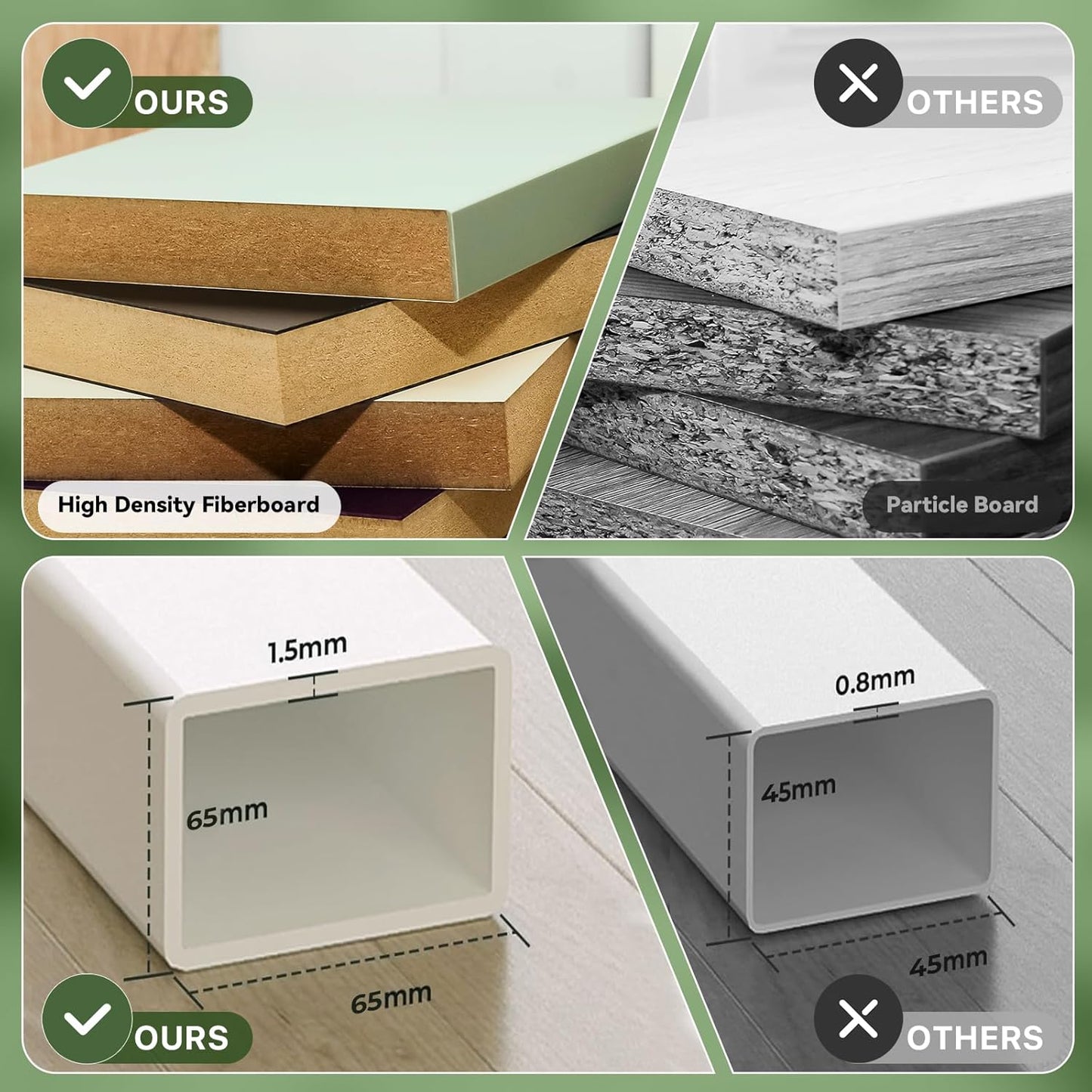 Rolling Laptop Desk, 180° Tiltable Mobile Standing Desk Height Adjustable, Overbed Bedside Table, Portable Computer Desk with Wheels, Foldable Laptop Cart for Home Office, White