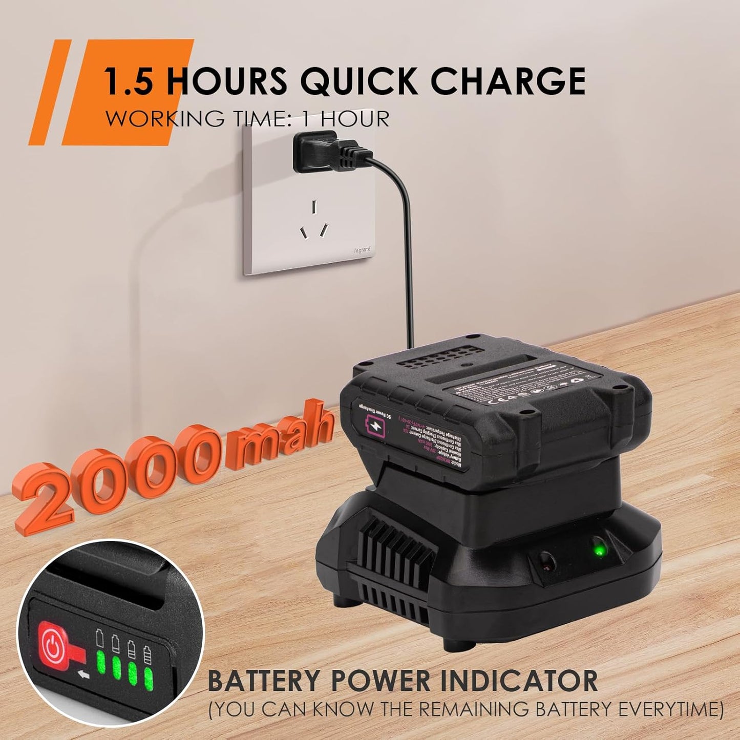 Cordless Hot Glue Gun - 20V Temp Adjust Hot Glue Gun with 43PCS Full Size Hot Glue Sticks, Pink Fast Heating Glue Gun and Sticks Set for DIY, Arts & Craft, Decorations, Gift for Women