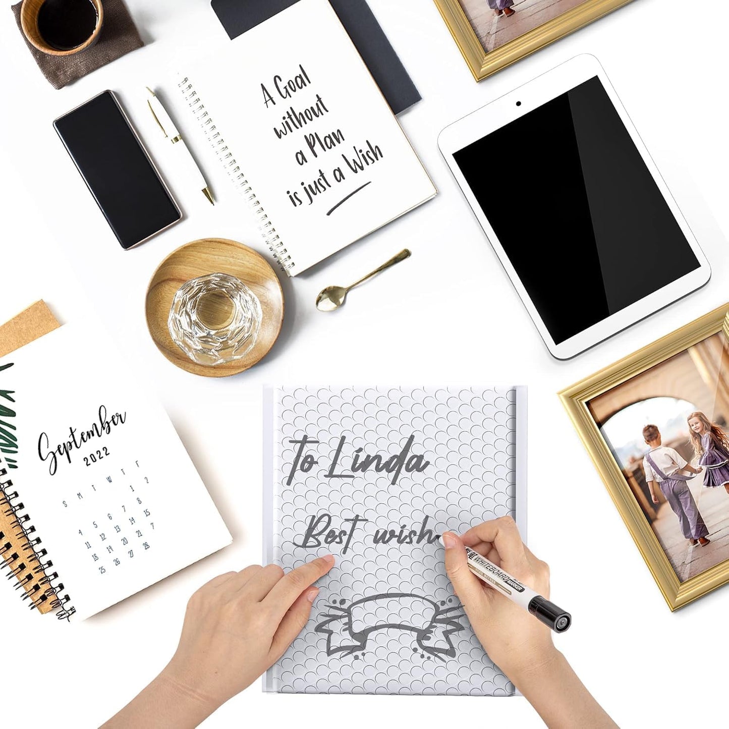 Metronic 6000 Pack Bubble Mailer 8.5x12 Inch White,Usable Size 8.5x11" Waterproof Padded Envelopes,Self-Seal Modern Bubble Mailers Cushioning for Shipping,Jewelry Makeup Supplies, Packaging Bulk