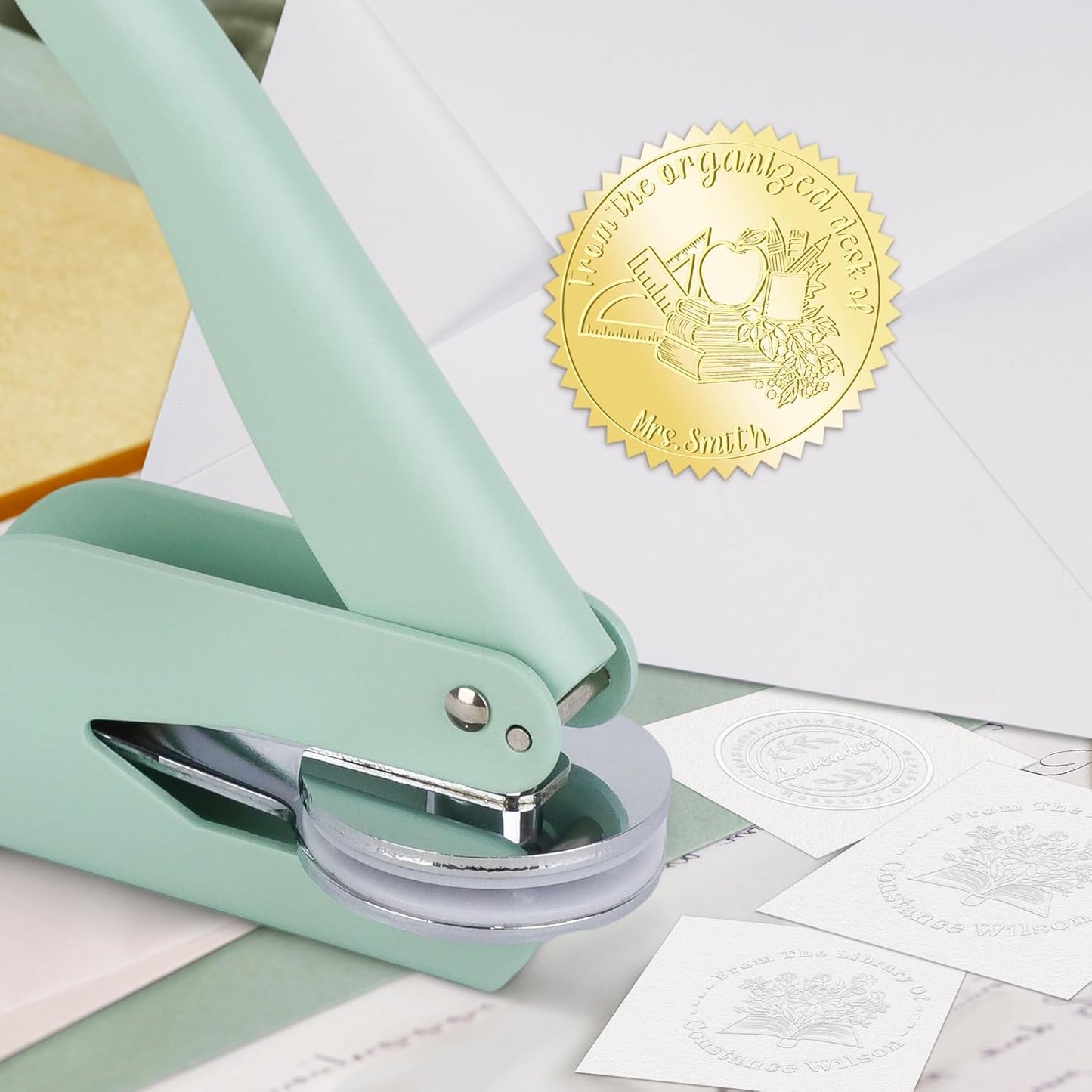 from The Library of Embossers & Stamps Custom Color Self-Inking Stamp with Your Name or Design Great for Personalizing Books, Text Books and Journals (25)