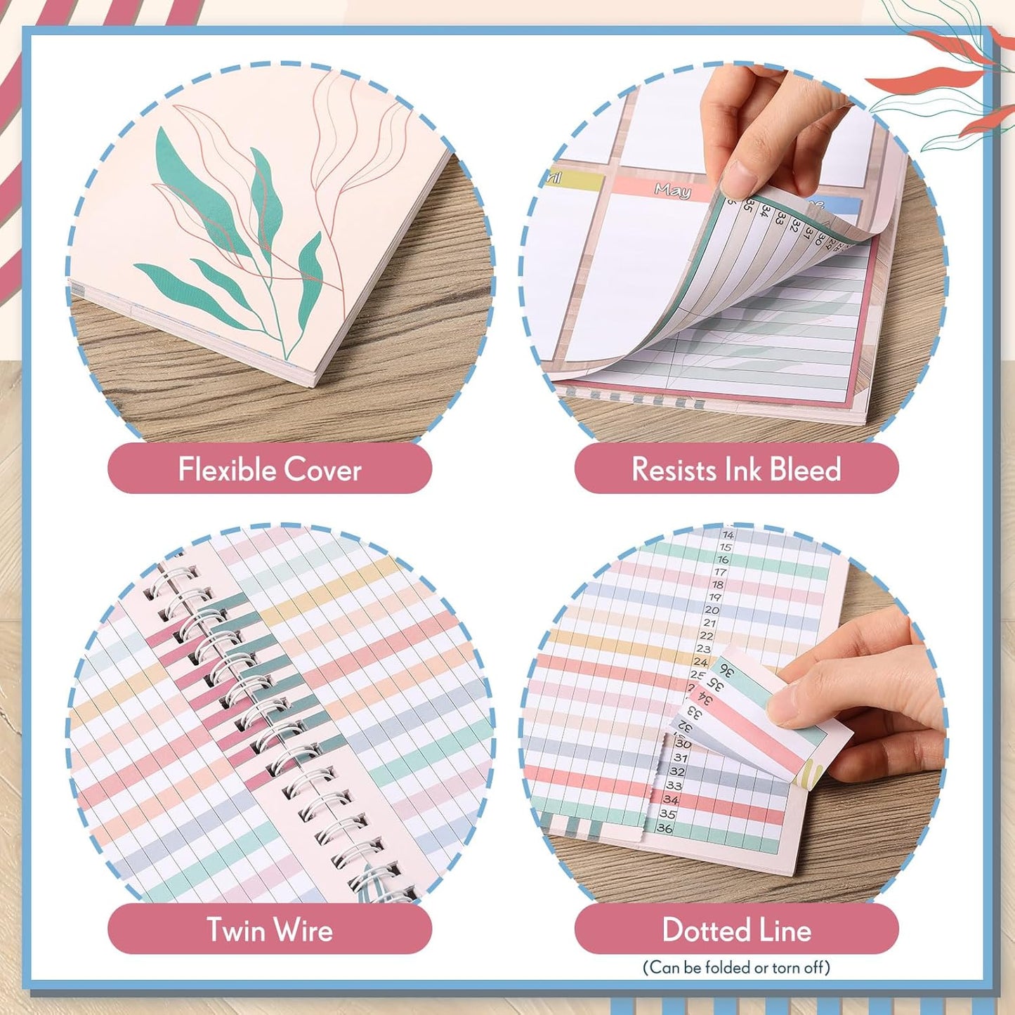 Teacher Record Book Teacher Grade Books 2025-2026 Spiral Bound Record Class Grade Book Office Favors Gift for Classroom Attendance Supplies Decoration Double Sided(True to You)