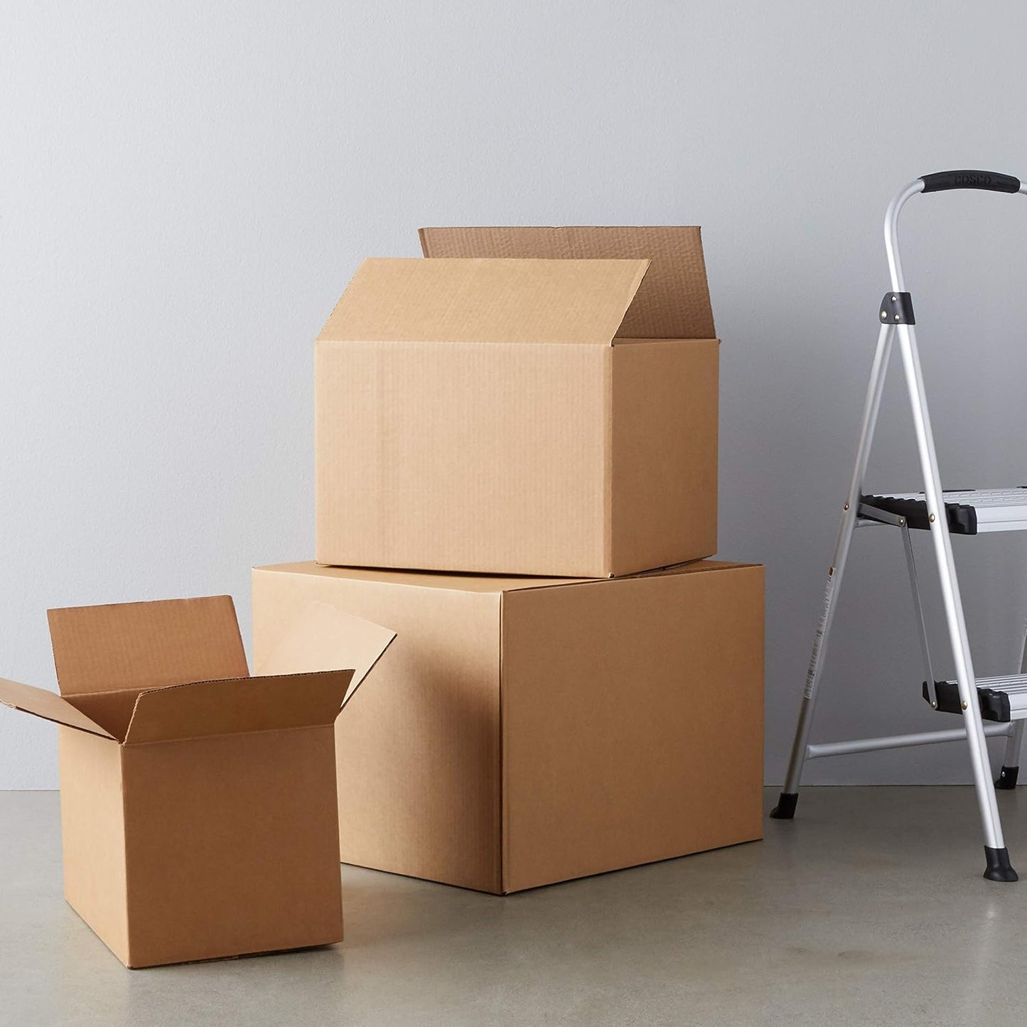 Amazon Basics Cardboard Moving Boxes in Small, Medium and Large Sizes (Assorted), Pack of 30, Brown