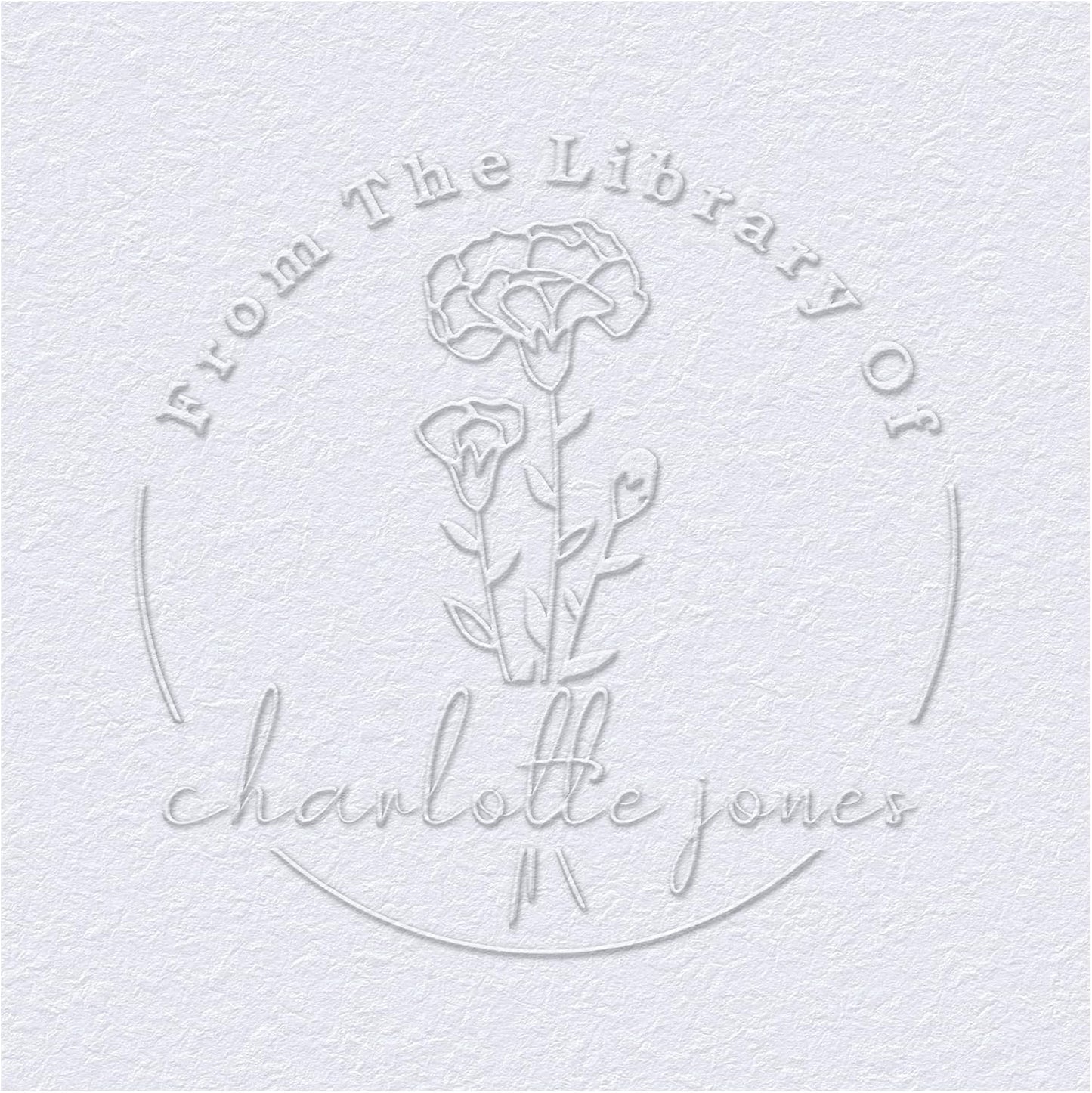 from The Library of Embossers & Stamps Custom Color Self-Inking Stamp with Your Name or Design Great for Personalizing Books, Text Books and Journals (16)