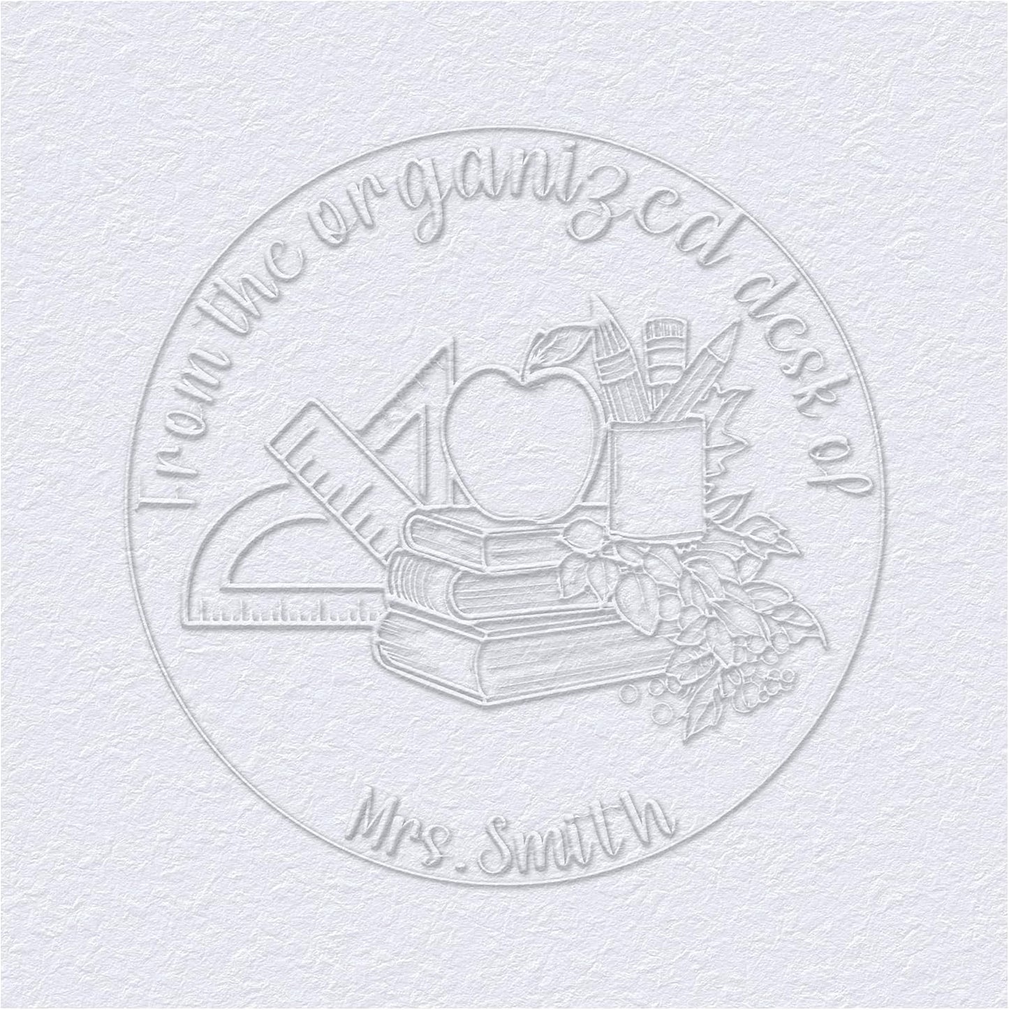 from The Library of Embossers & Stamps Custom Color Self-Inking Stamp with Your Name or Design Great for Personalizing Books, Text Books and Journals (25)