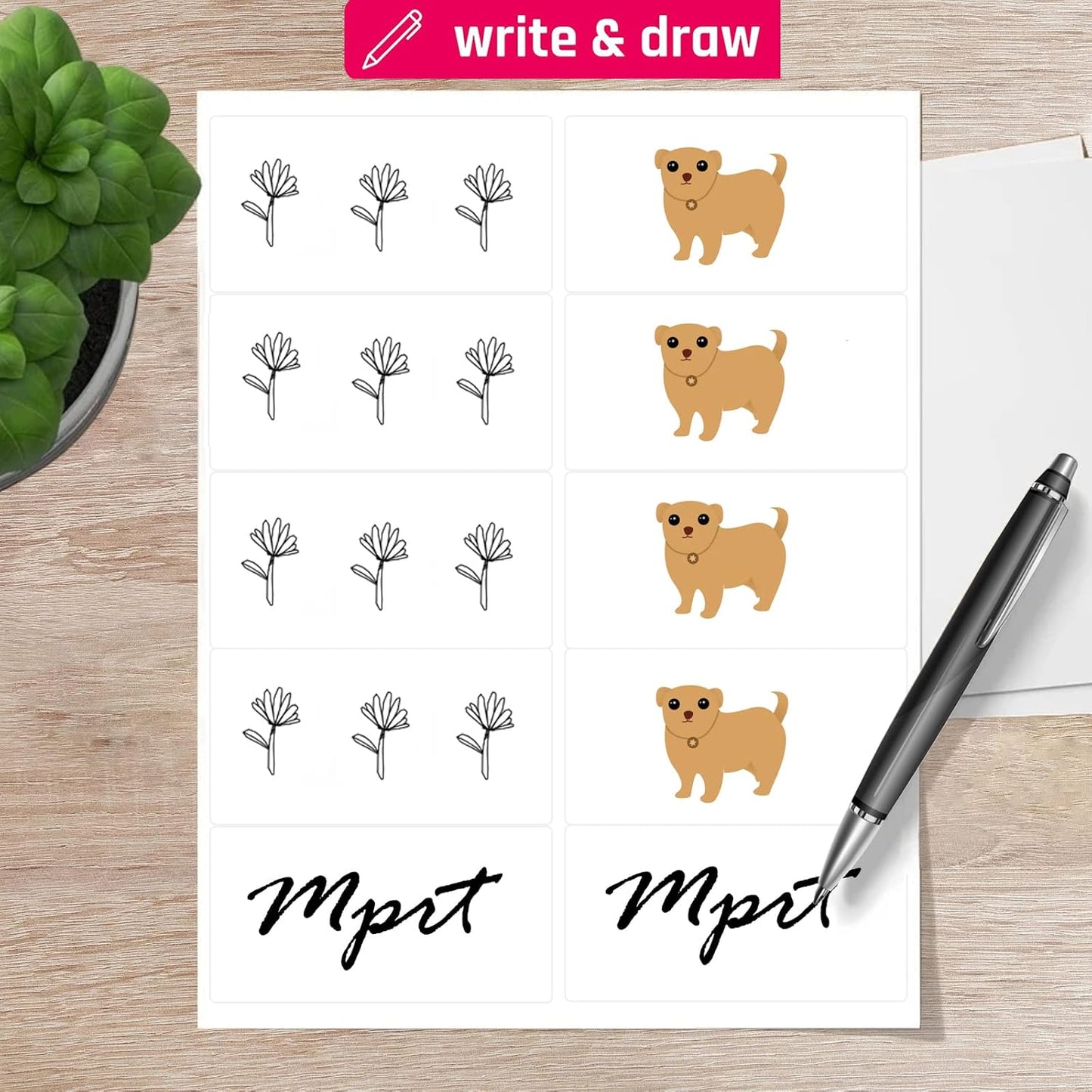 MPRT 2" x 4" Shipping Address Labels 1000 Label Stickers Paper for Laser & Inkjet Printer 10 per Page Printable Mailing Labels - Matte, 100 Sheets