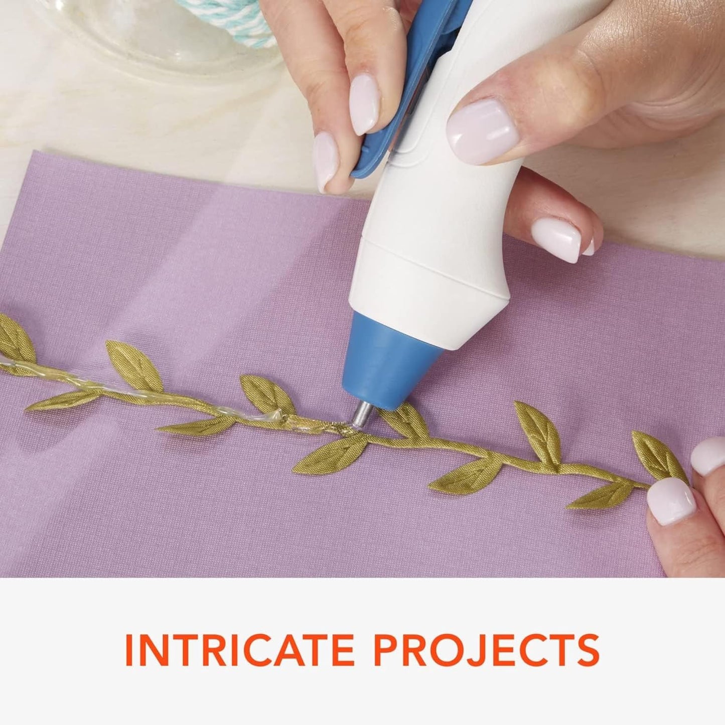 Xyron Mini Hot Glue Gun Pen, for Craft & Crafting Projects, Lightweight, Ergonomic, Includes 10 Mini Size 4" Glue Sticks (627143)