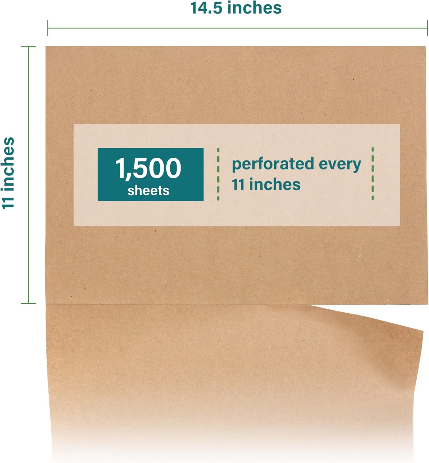 Elementree Brown Packing Paper Sheets for Moving & Shipping - 1500 Count (1375 Feet) - 14.25" x 11" Sheet Size - Sustainable Void Fill Packaging Made in the USA - Kraft Paper Thickness (00919)