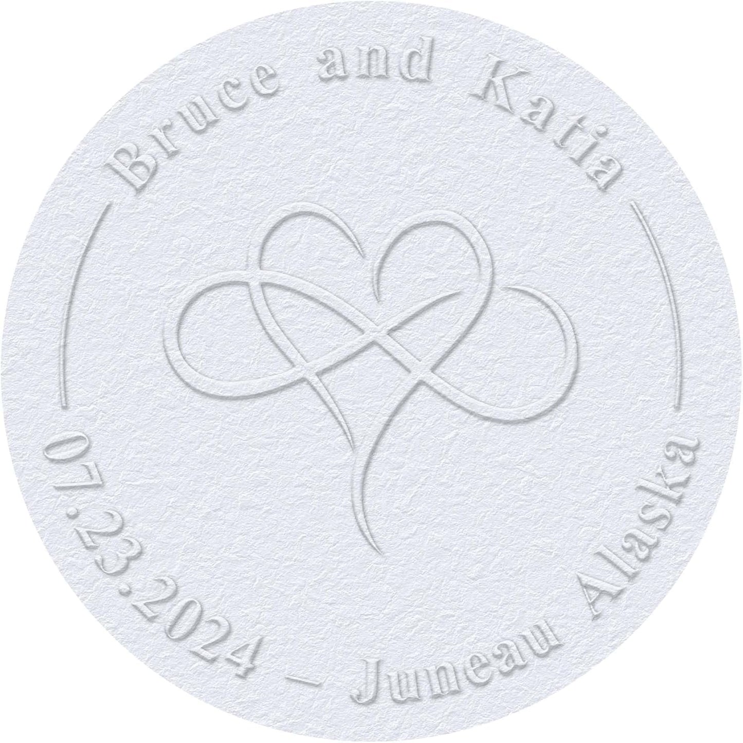 Personalized Wedding Embosser Stamp， Custom Book Business Card Paper Document Notebook, Self Inking Stamp，Book Lover Gifts，Christmas Gifts (Style08)