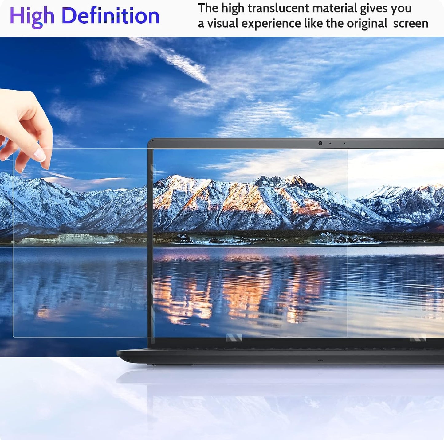 17 Inch Laptop Privacy Screen Compatible With Lenovo Hp Dell Acer Asus Thinkpad Xps, 16:10 Aspect Removable Anti Glare Blue Light Filter Protector, 17inch Computer Monitor Security Shield