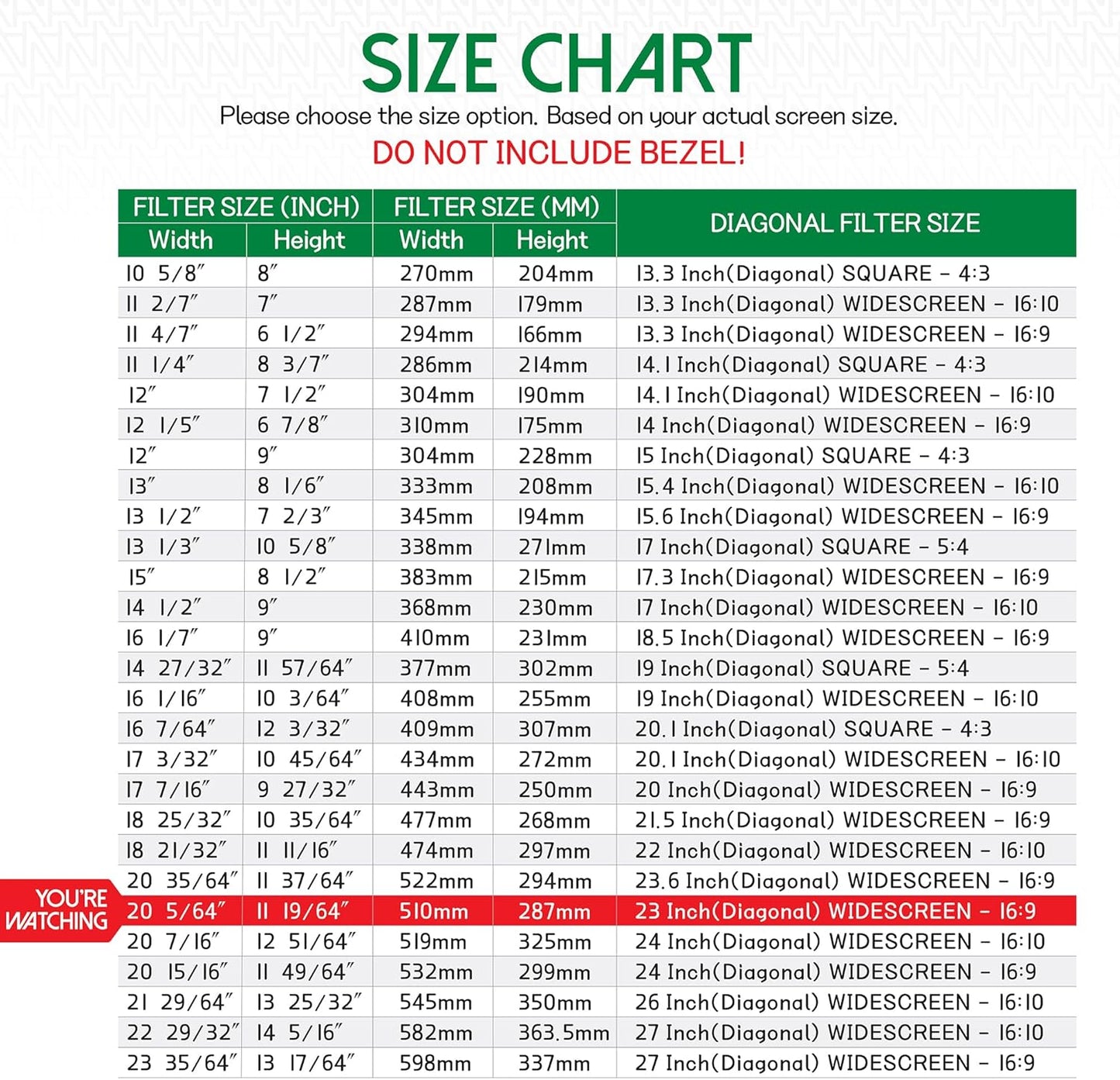 23 Inch Desktop Privacy Screen Shield for 16:9 Wide Monitor - Anti Glare Computer Privacy Screen Cover | Blue Light Blocking Screen Protector | Scratch Resistant UV Filter | Attachment Type