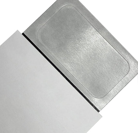 MaxMagnetics Blank Notepad With Magnetic Self Adhesive Peel and Stick, To instantly Create your 50 Sheets Business Card Notepad (10)