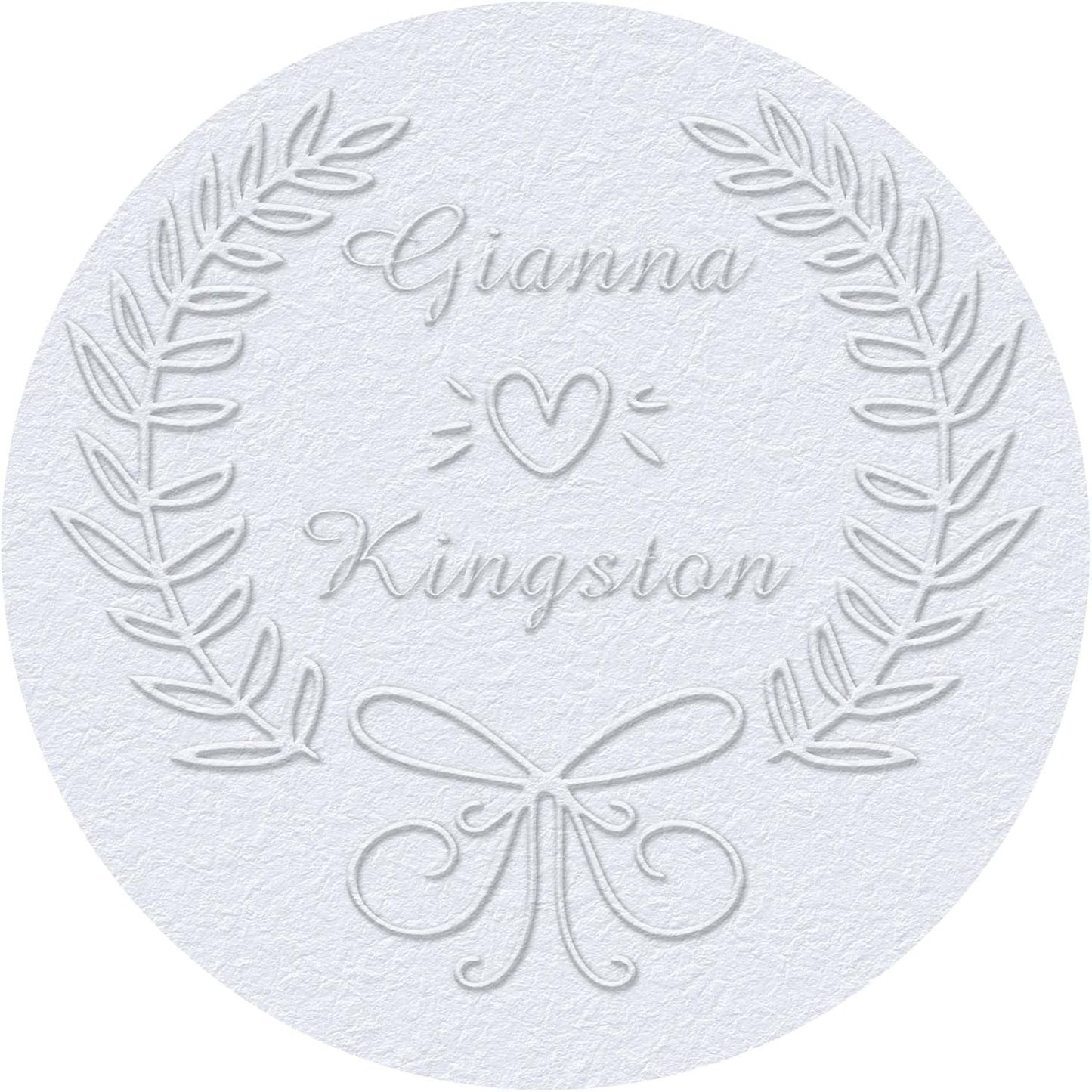 Personalized Wedding Embosser Stamp， Custom Book Business Card Paper Document Notebook, Self Inking Stamp，Book Lover Gifts，Christmas Gifts (Style14)