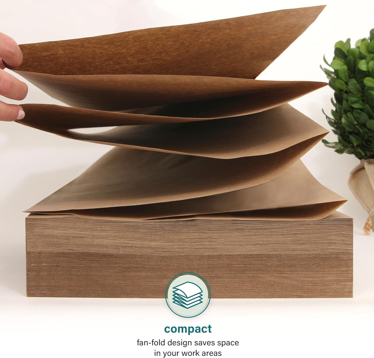 Elementree Brown Packing Paper Sheets for Moving & Shipping - 1500 Count (1375 Feet) - 14.25" x 11" Sheet Size - Sustainable Void Fill Packaging Made in the USA - Kraft Paper Thickness (00919)