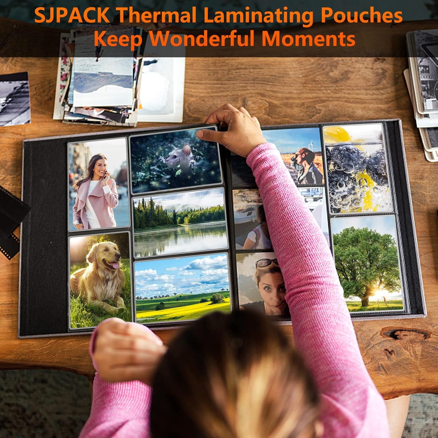 Thermal Laminating Pouches, 9 x 11.5 Inches Laminating Sheets, 5 Mil Thick Laminate Sheets, 100 Pack, Clear