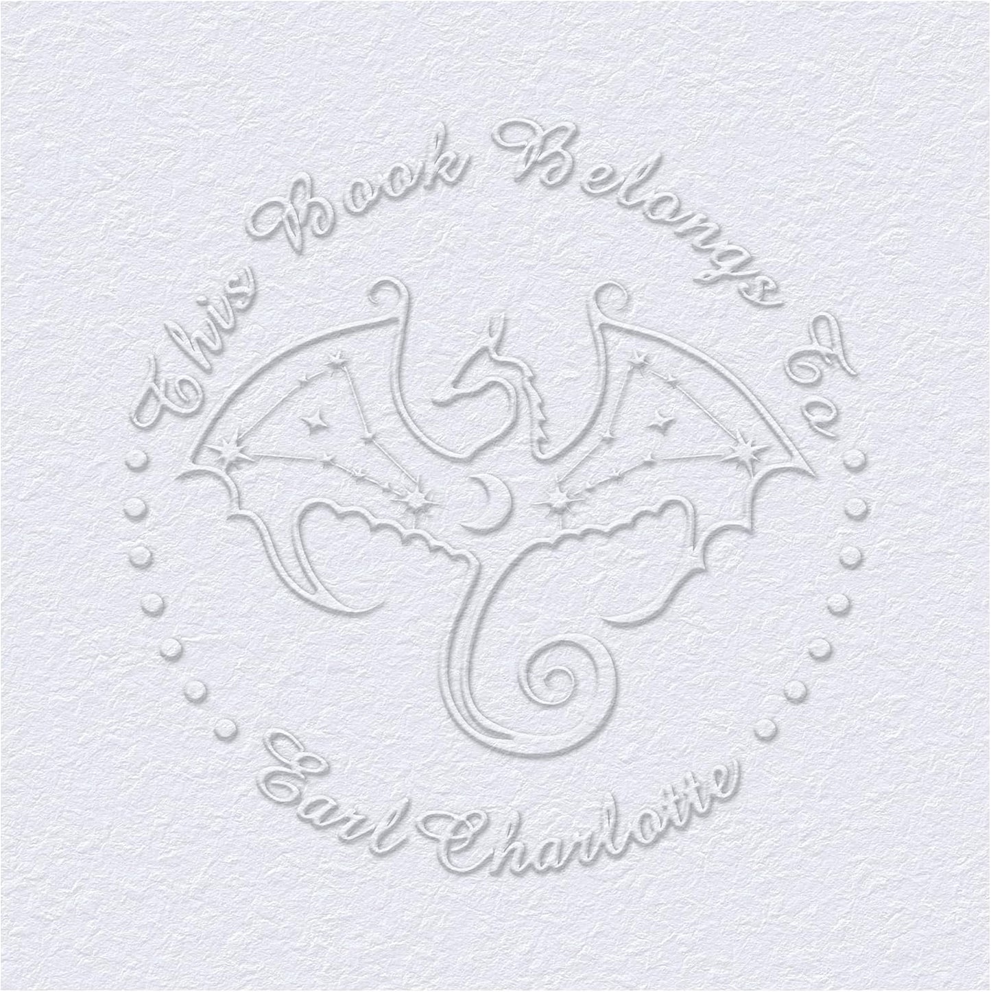 from The Library of Embossers & Stamps Custom Color Self-Inking Stamp with Your Name or Design Great for Personalizing Books, Text Books and Journals (20)