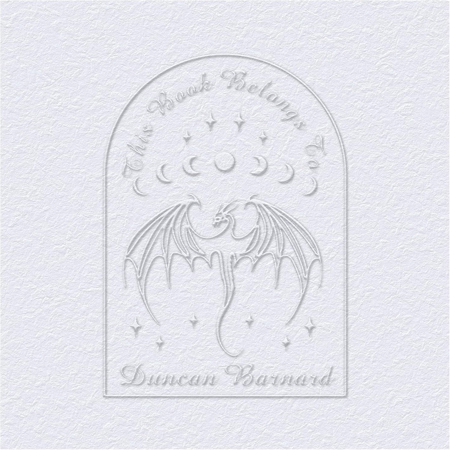 from The Library of Embossers & Stamps Custom Color Self-Inking Stamp with Your Name or Design Great for Personalizing Books, Text Books and Journals (19)