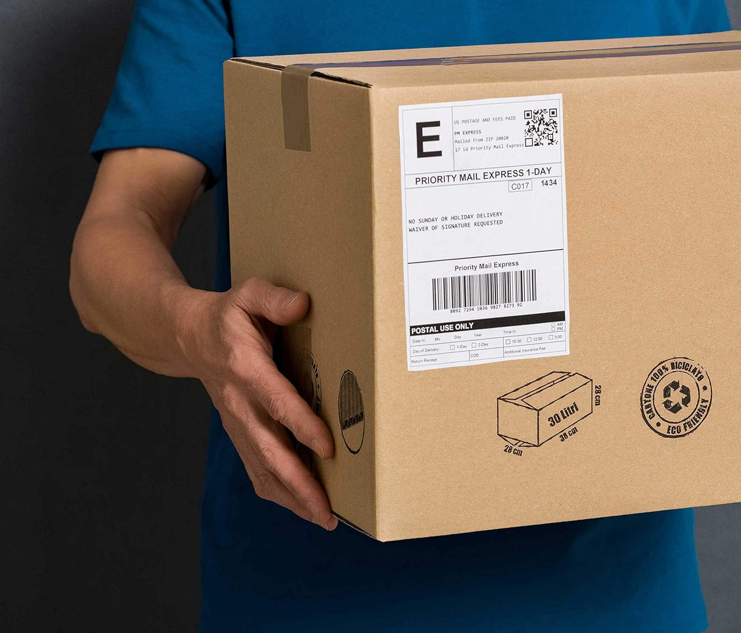 8.5" x 5.5" Half Sheet Self Adhesive Shipping Labels for Laser or Inkjet Printer (1000 Labels)