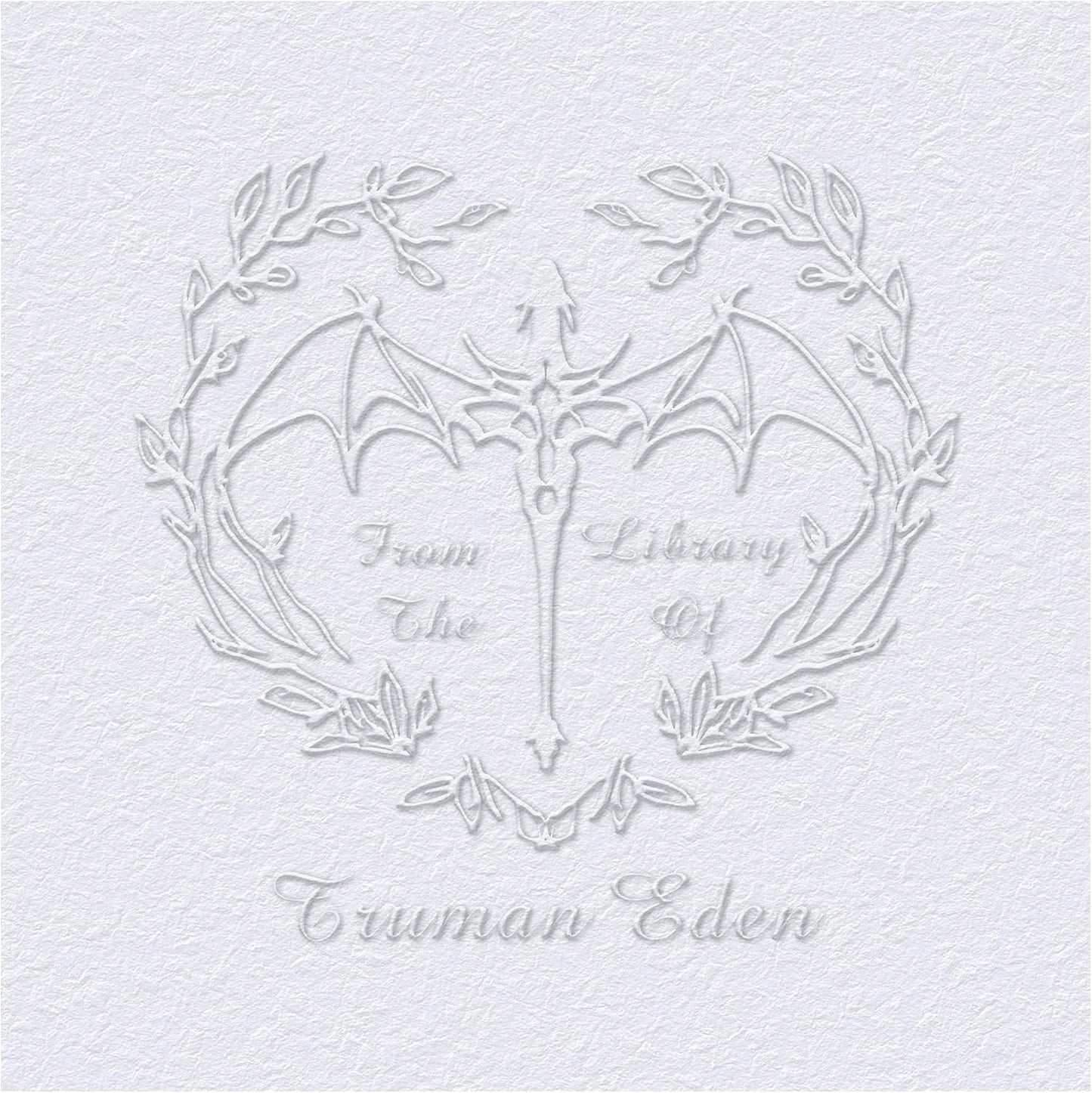 from The Library of Embossers & Stamps Custom Color Self-Inking Stamp with Your Name or Design Great for Personalizing Books, Text Books and Journals (18)