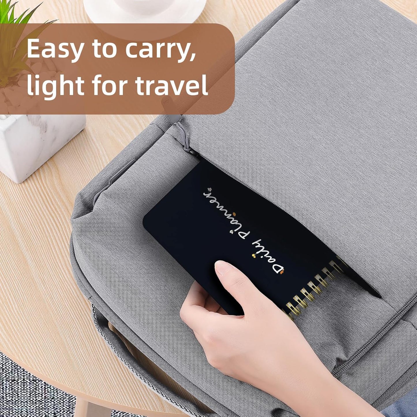 Undated Daily Planner - Spiral Notebook 80 Days One Day Per Page, Hourly Schedule, To-Do List, Notes, Everyday Planning Task, A5 Hardcover Journal Organizer Book Women Cute Aesthetic, Flower